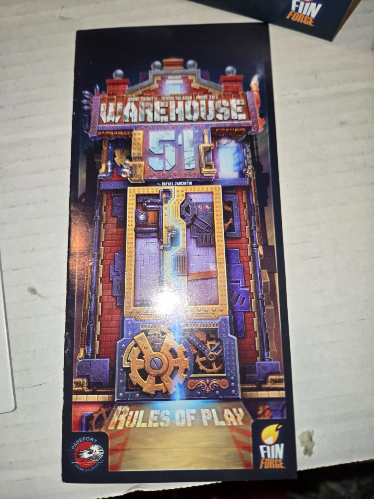 Warehouse 51 Card Game Fun Forge Passport Game Studios 2015 complete