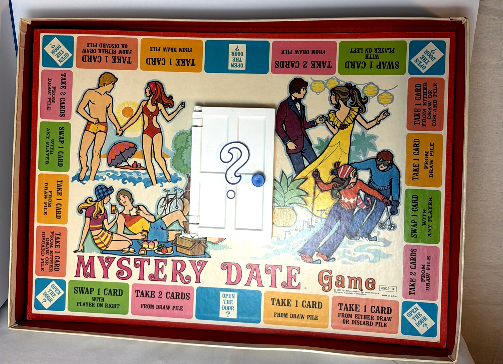 Vintage Mystery Date Board Game Complete Milton Bradley 1972