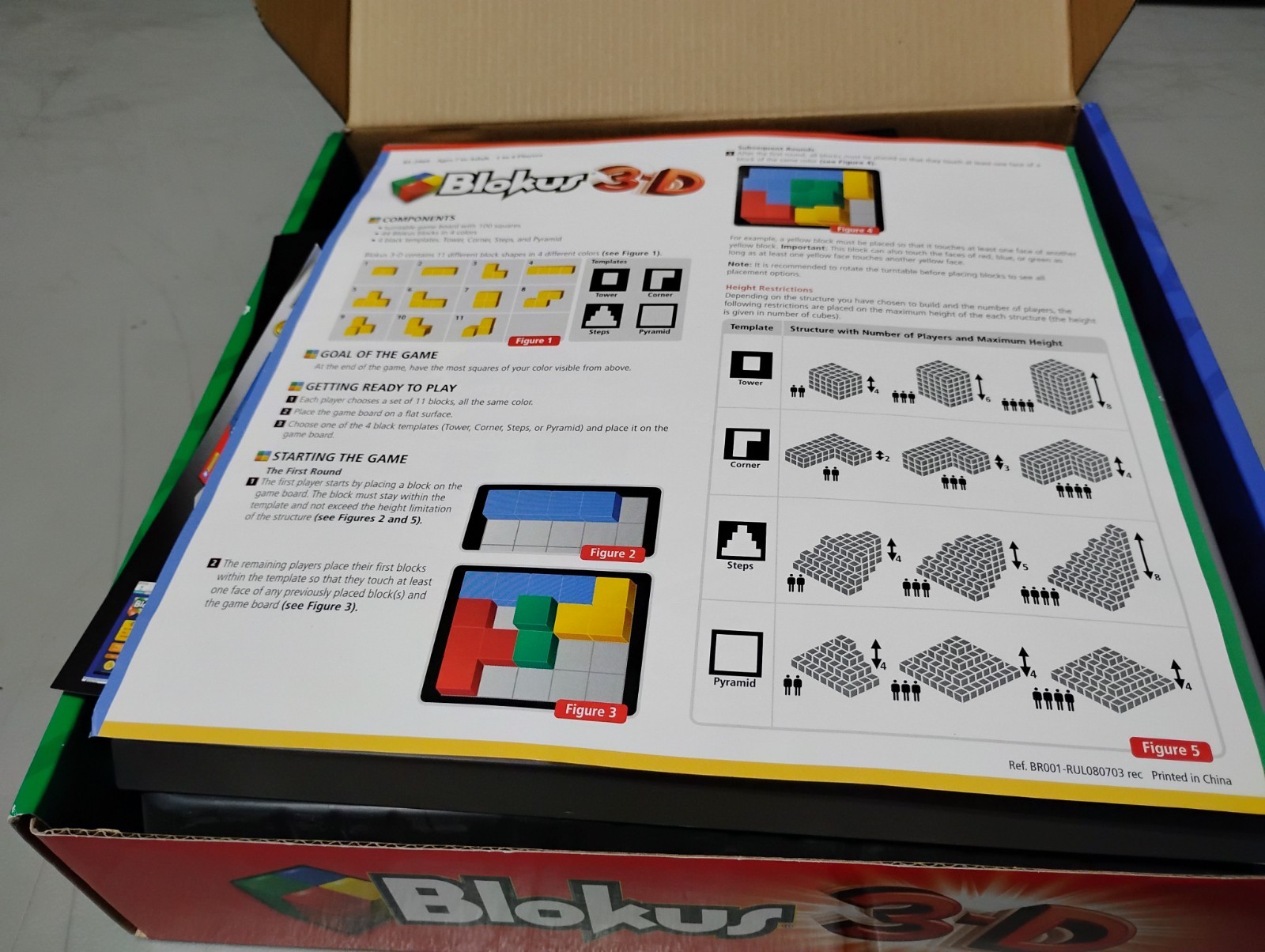 BLOKUS 3-D Strategic Block Building Game 2 to 4 Players Tetris Style – Complete