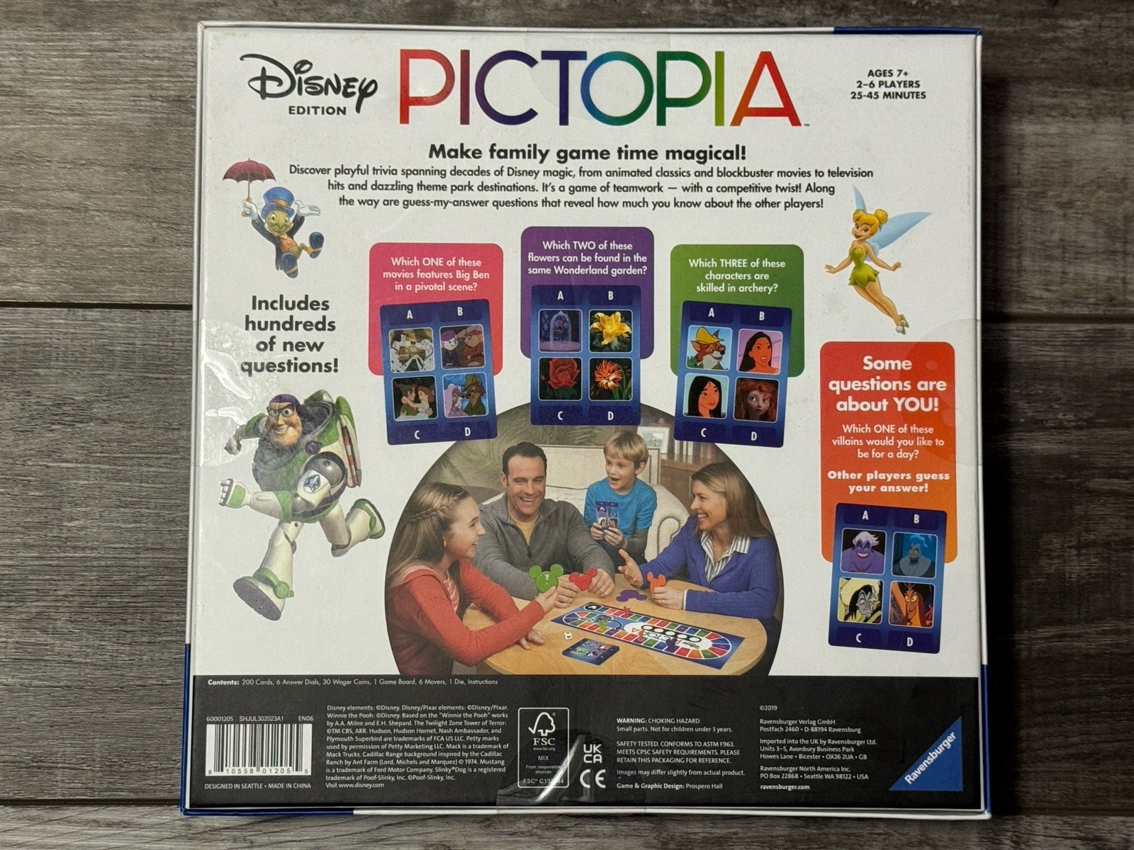Pictopia Disney Edition Ultimate Picture Trivia Family Game Ravensburger New P1