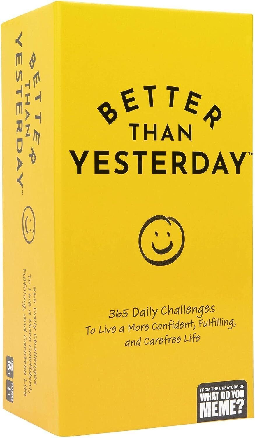 Better Than Yesterday What Do You Meme? 365 Daily Challenges NEW
