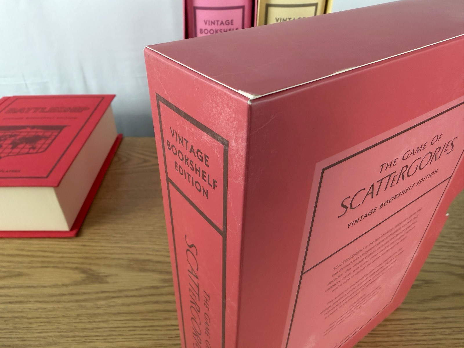 Battleship, Scattergories, Candy Land, Yahtzee Vintage Bookshelf Game Open Box