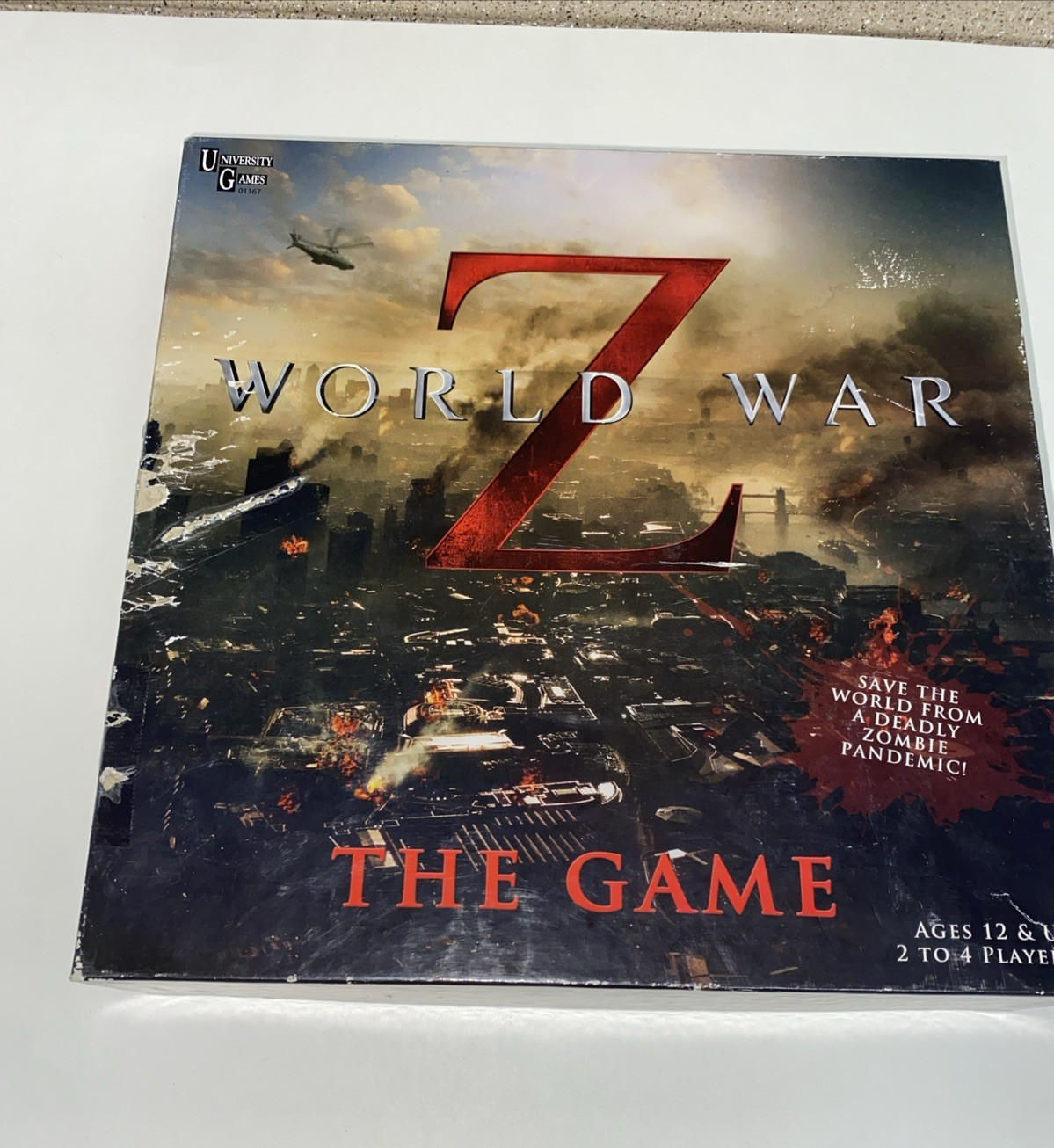 University Games World War Z Board Game – The Game Sealed Pieces Box Damage