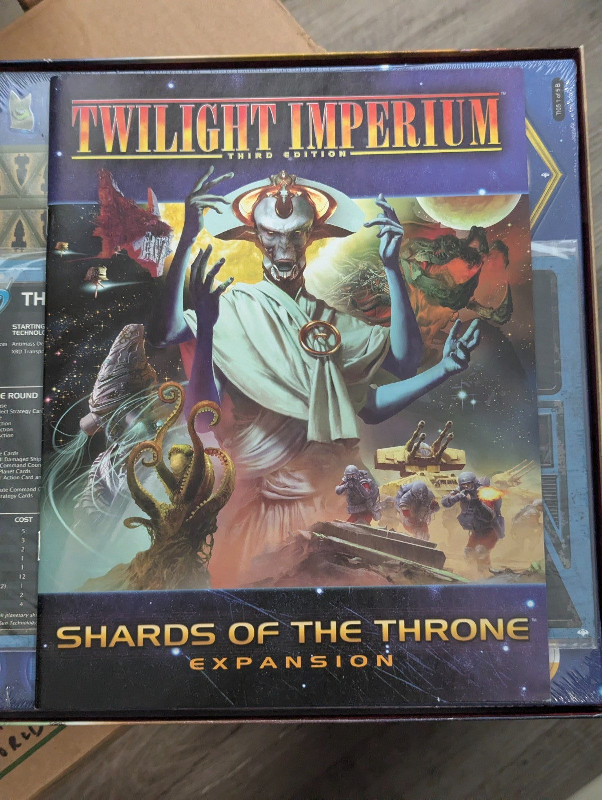 TWILIGHT IMPERIUM SHARDS of the THRONE Expansion ONLY 100% COMPLETE 2011 UNPUNCH