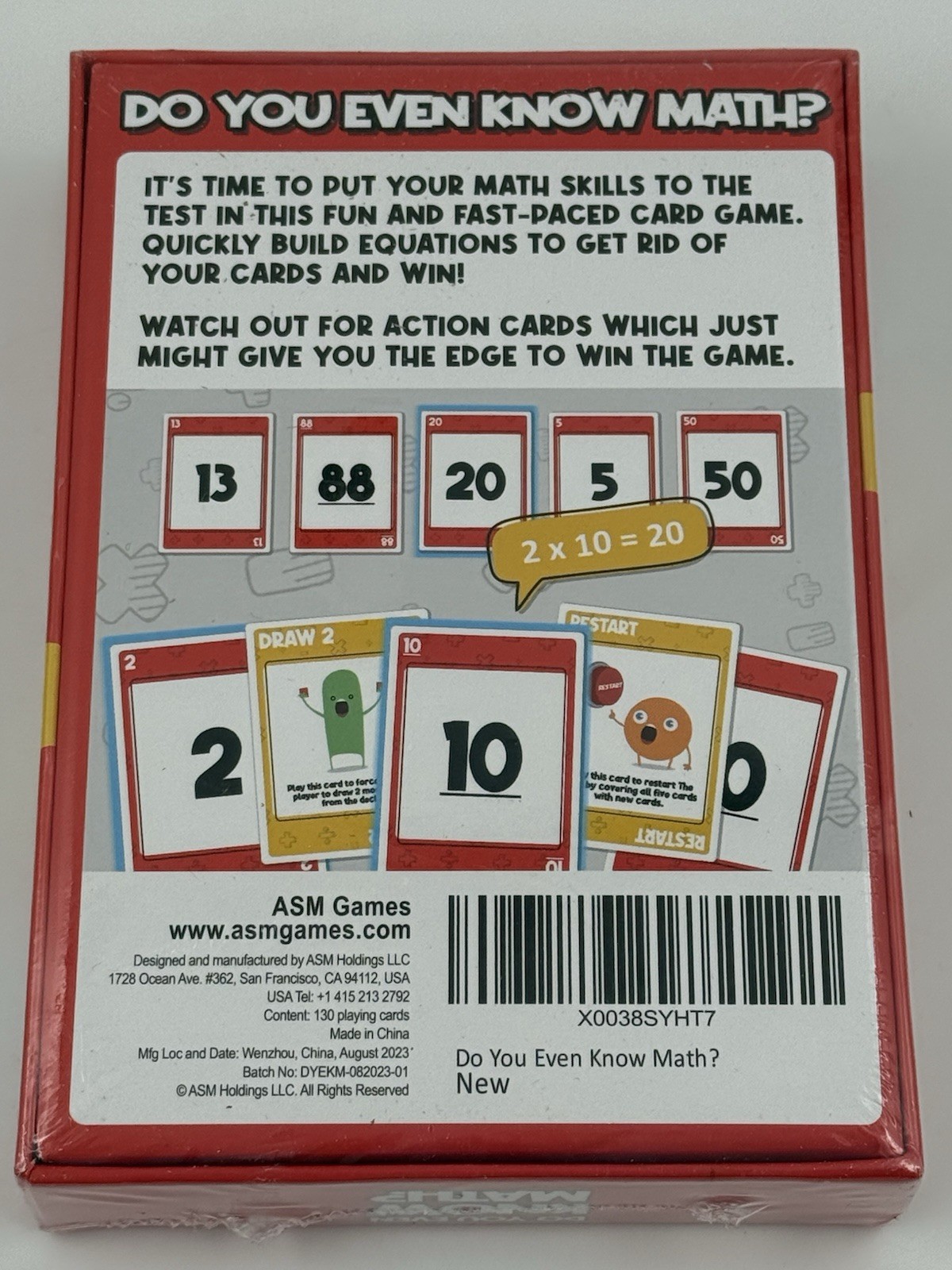 Do You Even Know Math? The Ultimate Mental Math Game for Kids 8+, Teens and A…