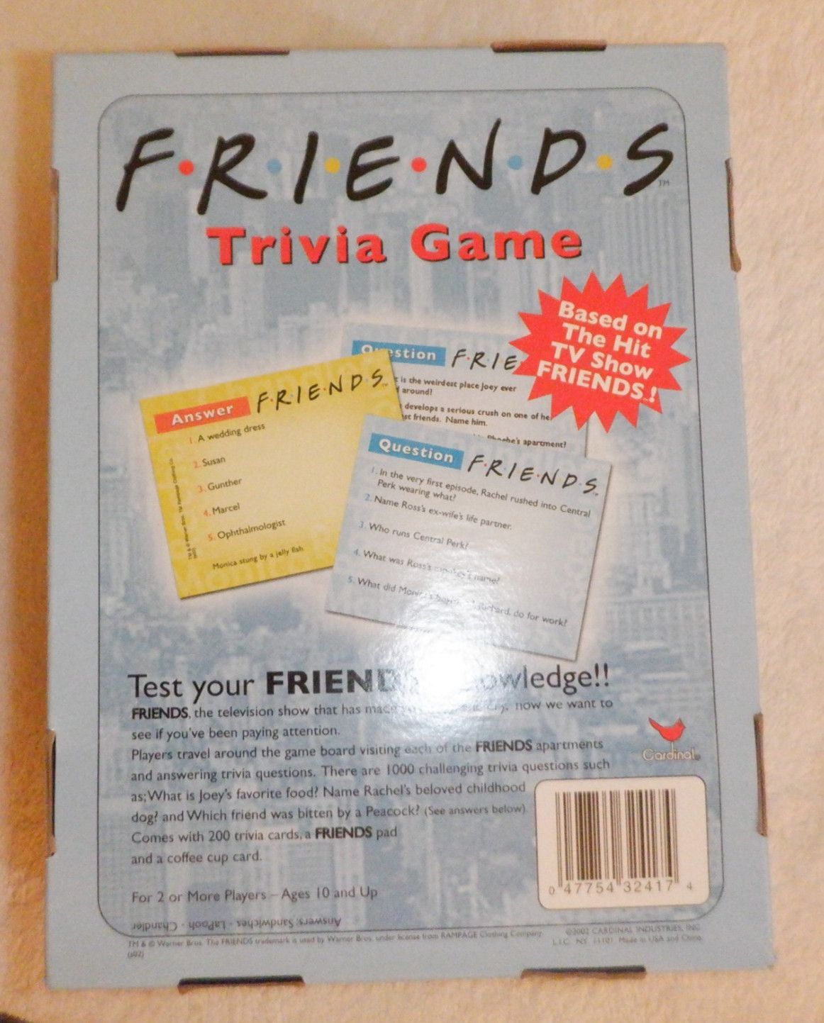 Friends Trivia Game