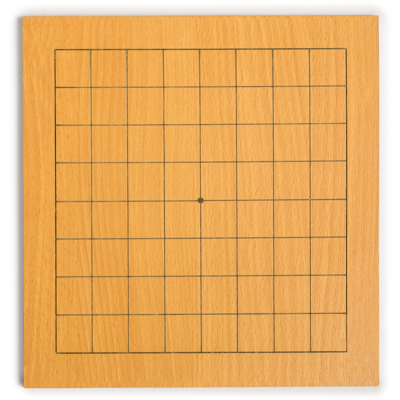 Beechwood Veneer 0.4″ Etched 9×9 Go Game Set Board w/ Single Convex Stones