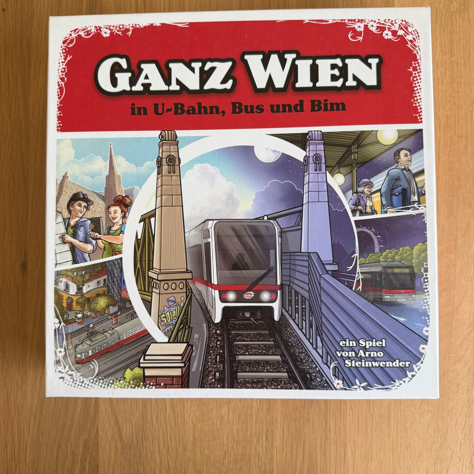Ganz Wien in U-bahn, Bus, and Bim board game 2015 Wiener Linien