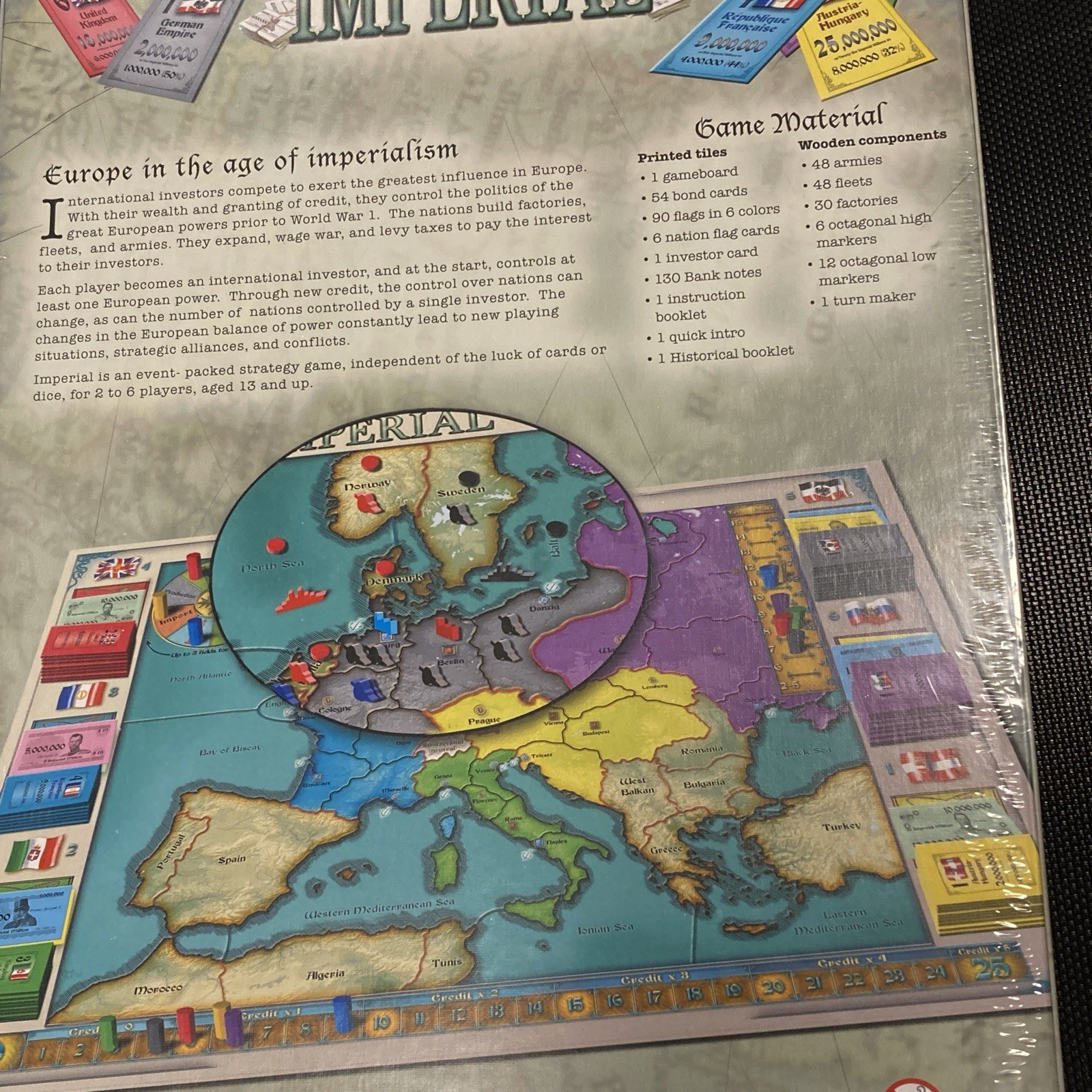New IMPERIAL BOARD GAME rio grande games Mac Gerdts English BRAND NEW SEALED nis
