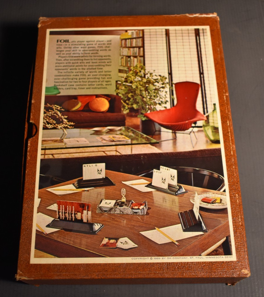 Foil Challenging Game Of Words And Wits 1968 3M Bookshelf Game Complete
