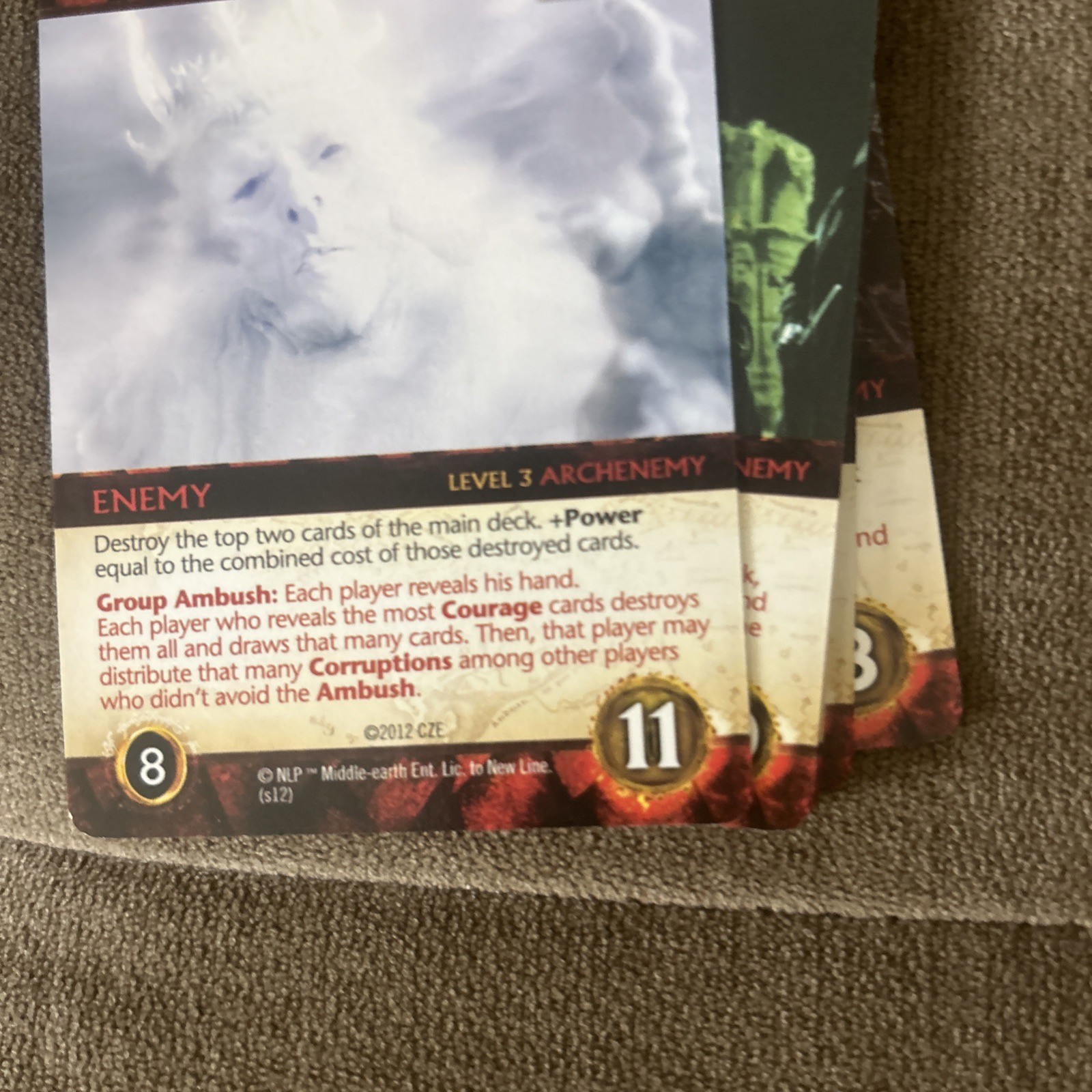 LORD OF THE RINGS Fellowship of the Ring Deck-Building Game LOTR Cryptozoic 2012