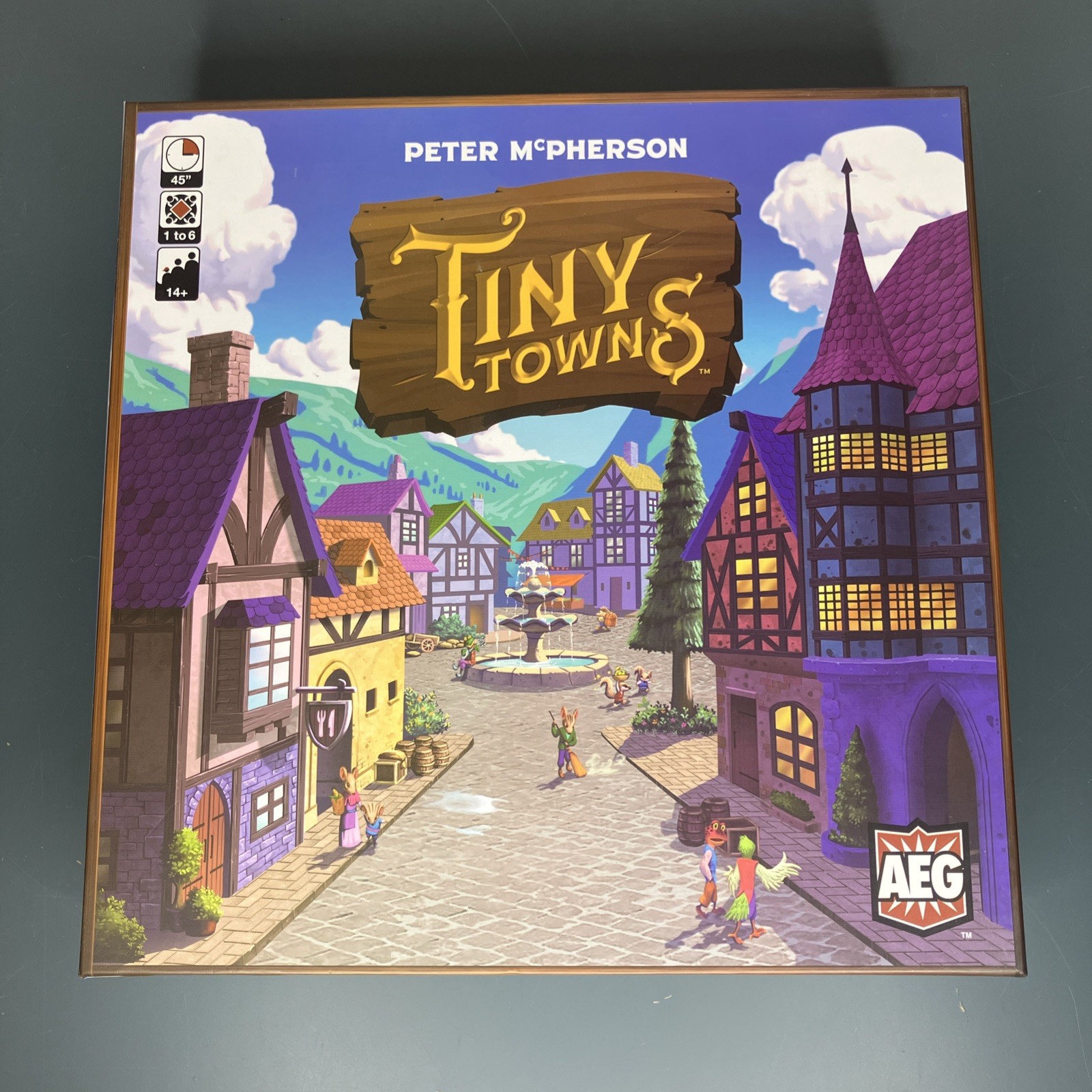 Tiny Towns Board Game AEG Peter McPherson New Open Box Sealed Pieces