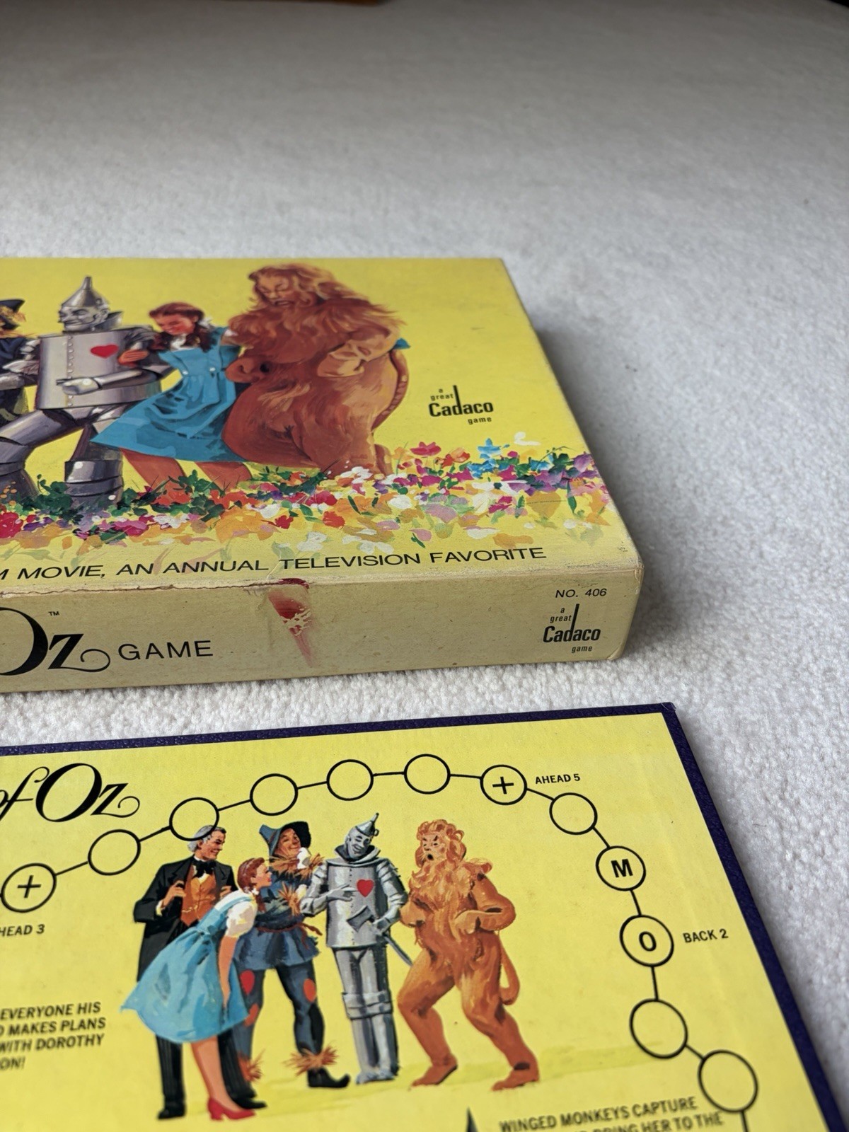 Vintage 1974 Cadaco Wizard of Oz Board Game No 406 Complete MGM Movie Classic