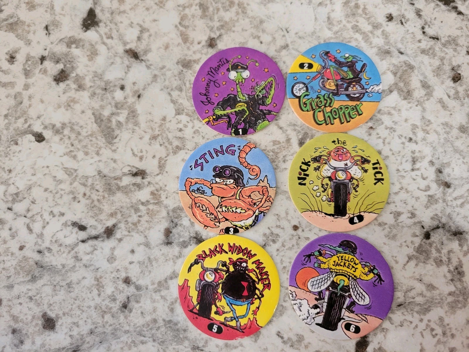 Vintage 1994 Official Slammer Jammer Pogs Milk Caps Imperial Lot of 21 RARE