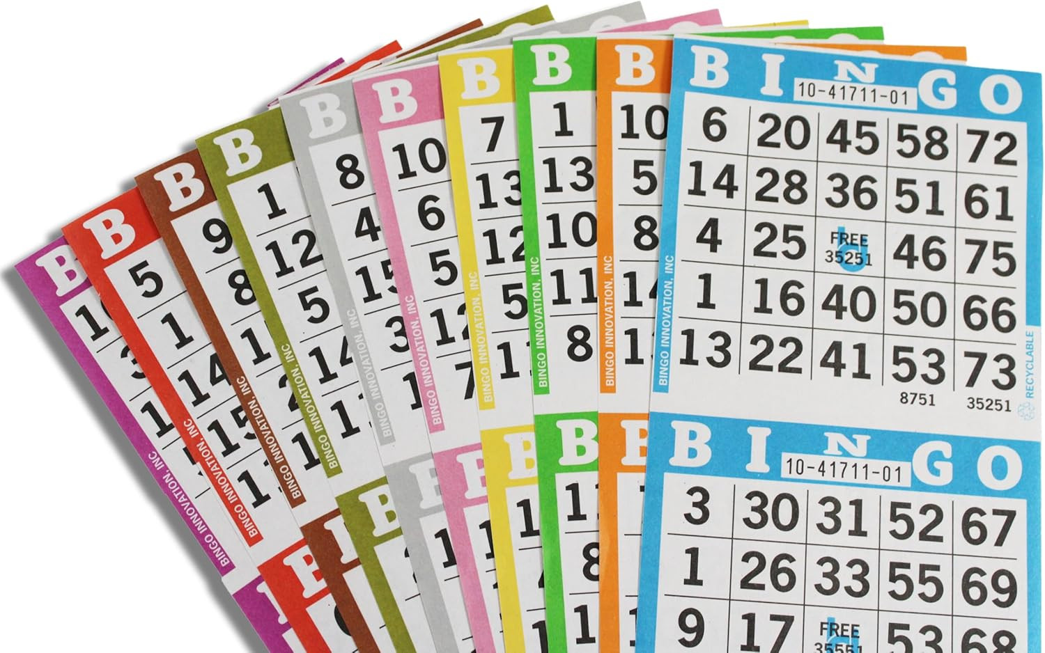 Bingo Books – 3 Faces, 10 Pages Each, 100 Disposable Game Books – Bold Dauber Sh