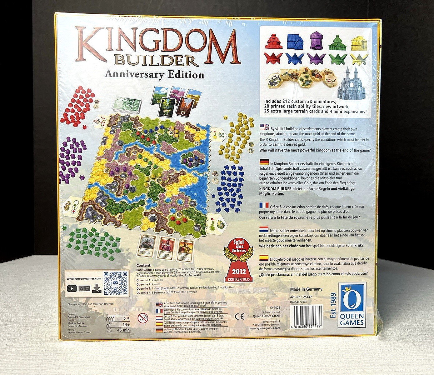 KINGDOM BUILDER: Anniversary Edition, 2023 Queen Games, NEW in Shrink-wrap