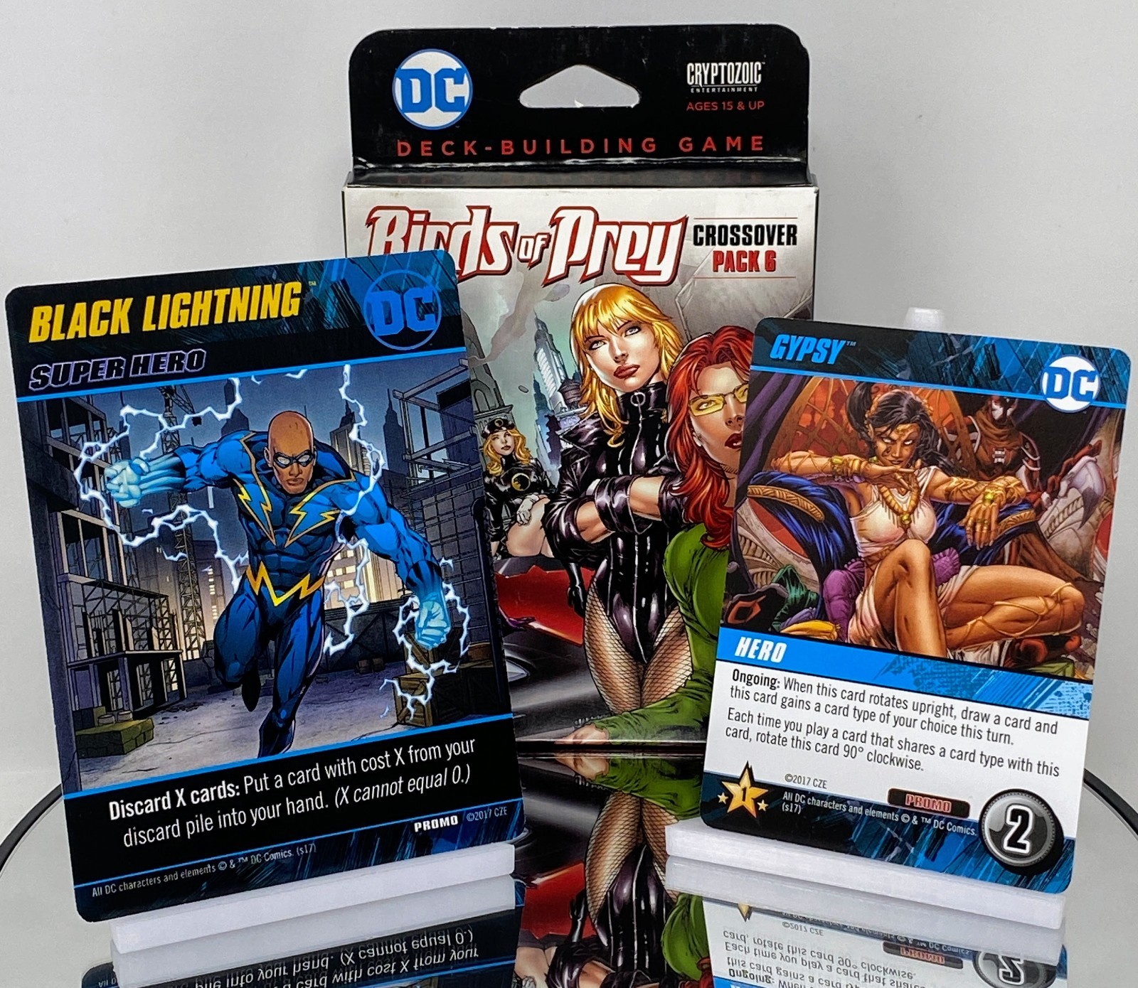 Cryptozoic DC Comics Deck-Building Game – Birds of Prey Pack & 2 Promo Cards