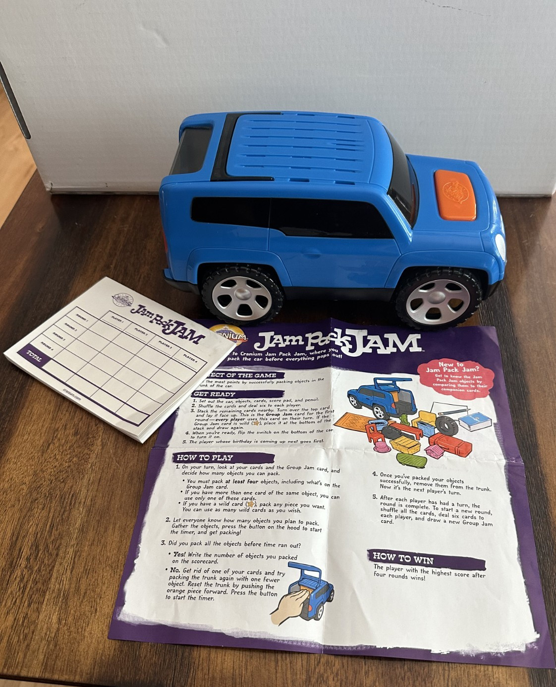 Cranium Jam Pack Jam Complete Working Family Game Cars & Vehicles Theme Cards