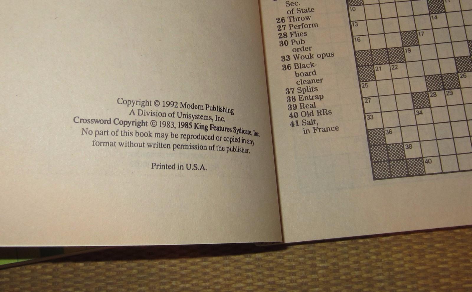 JUMBO Crossword | x3 1990’s CROSSWORDS ~1,000 Games Unique