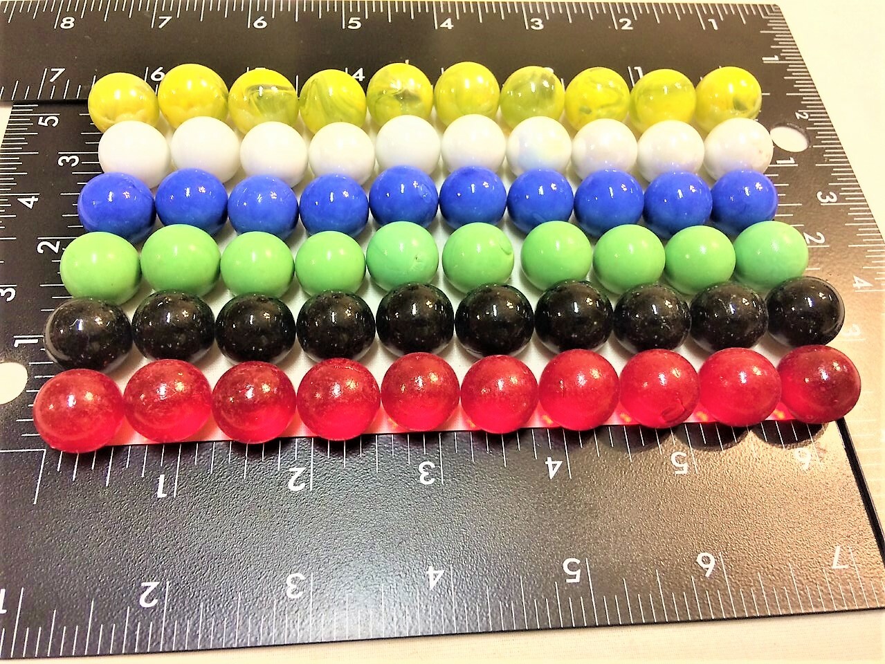 Glass Marbles 60 Opaque Solid 16mm 5/8″ Replacement Board Games Chinese Checkers