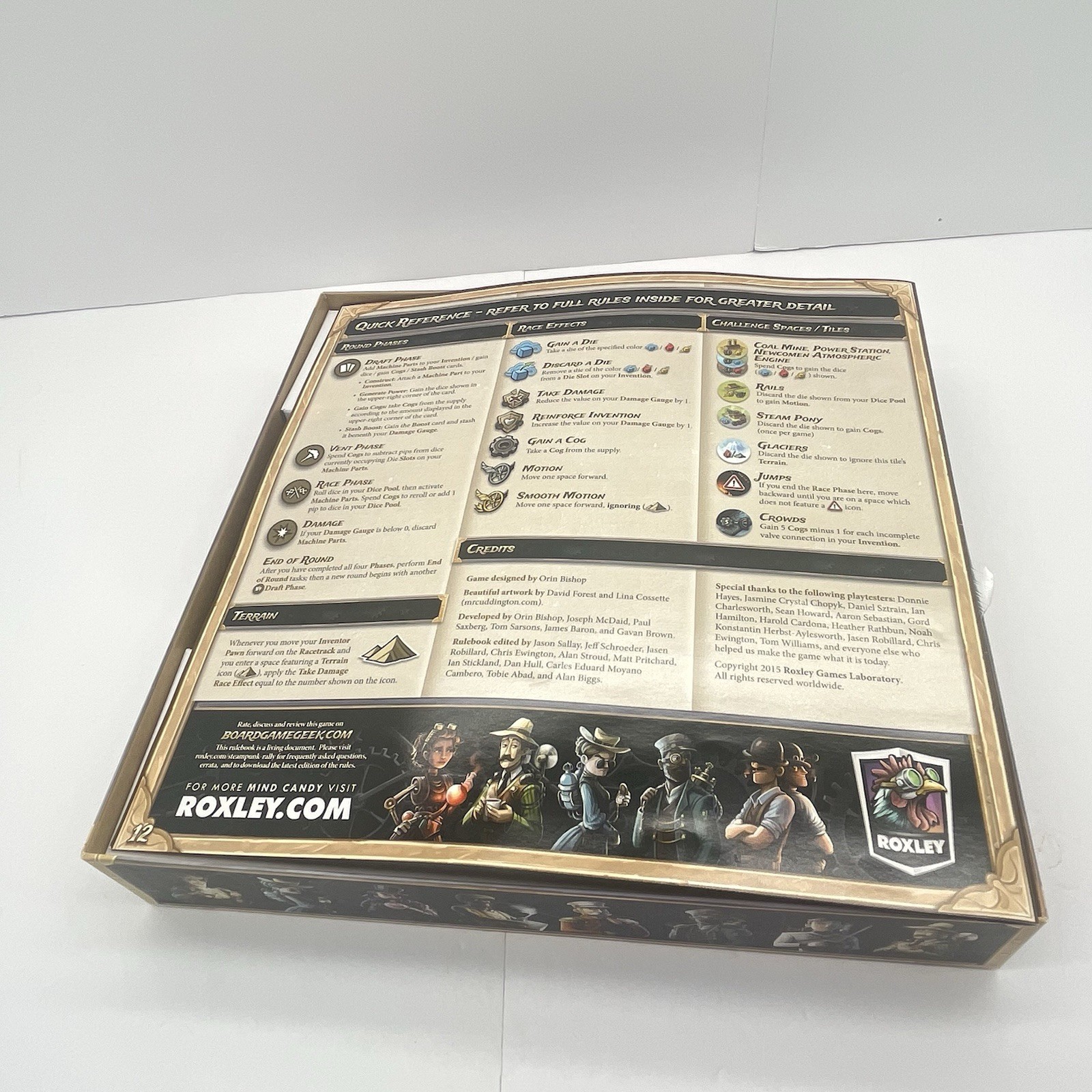 Steampunk Rally Board Game – Roxley – 100% Complete First Run