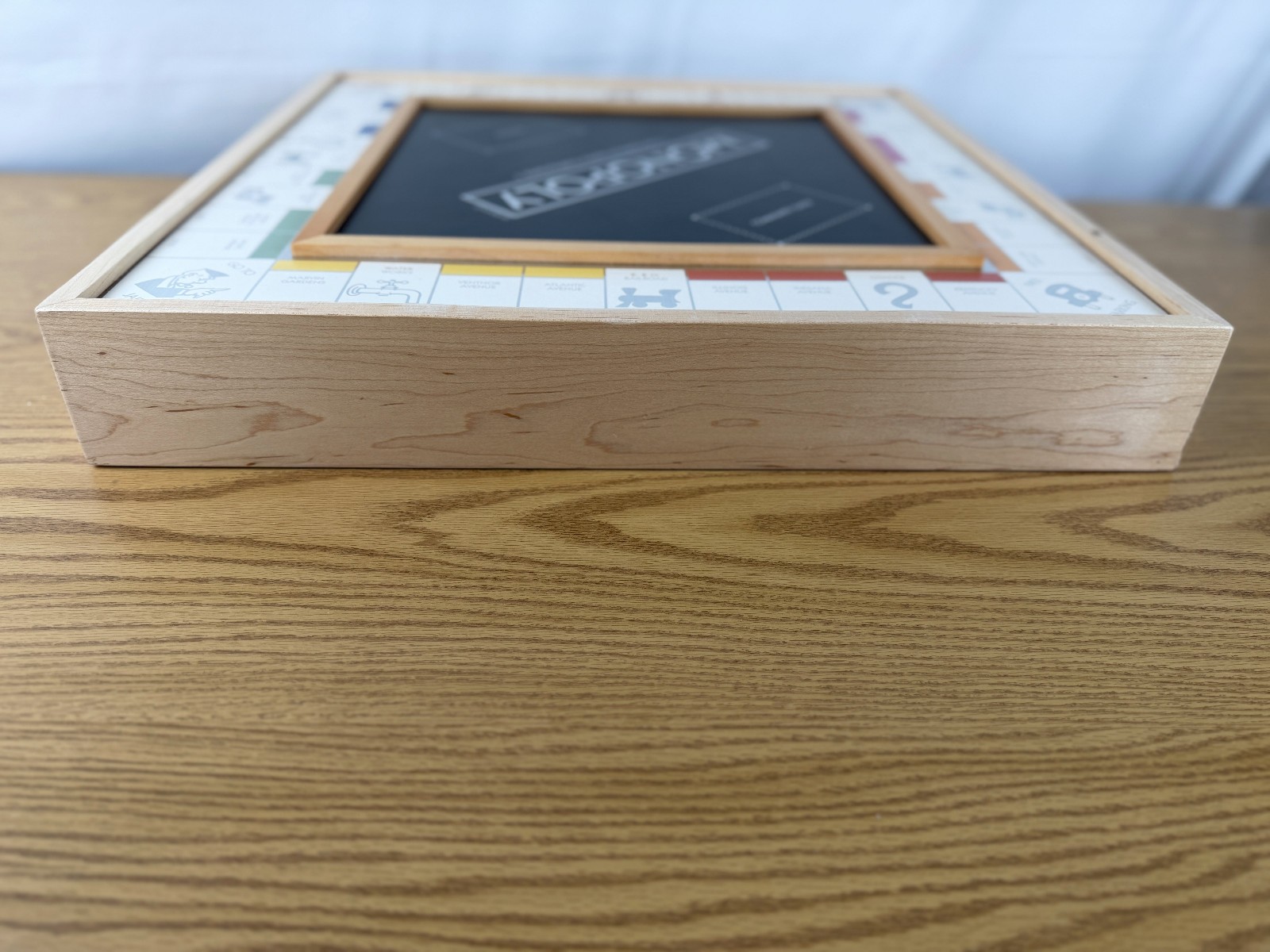 Monopoly Luxe Edition Solid Maple Wood Cabinet Premium WS Game Company Open Box