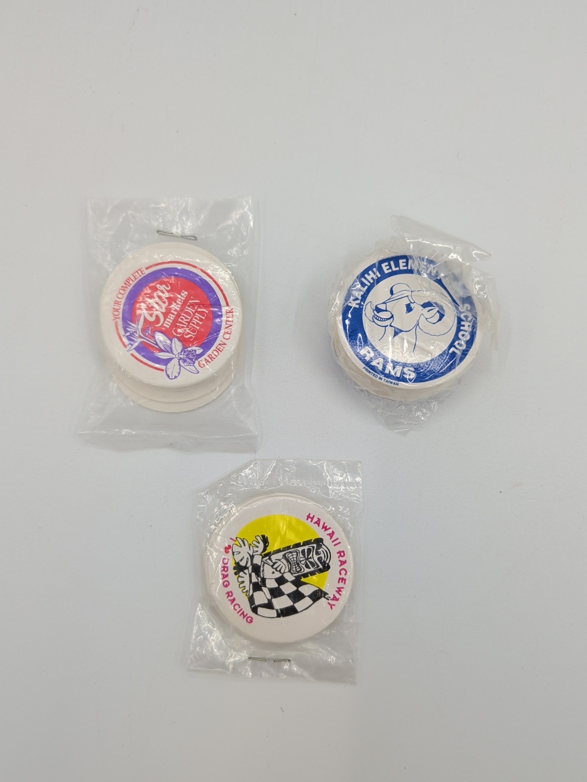 3 New Packs Hawaii Themed Pogs – Drag Racing, Kalihi Elementary, Star Market