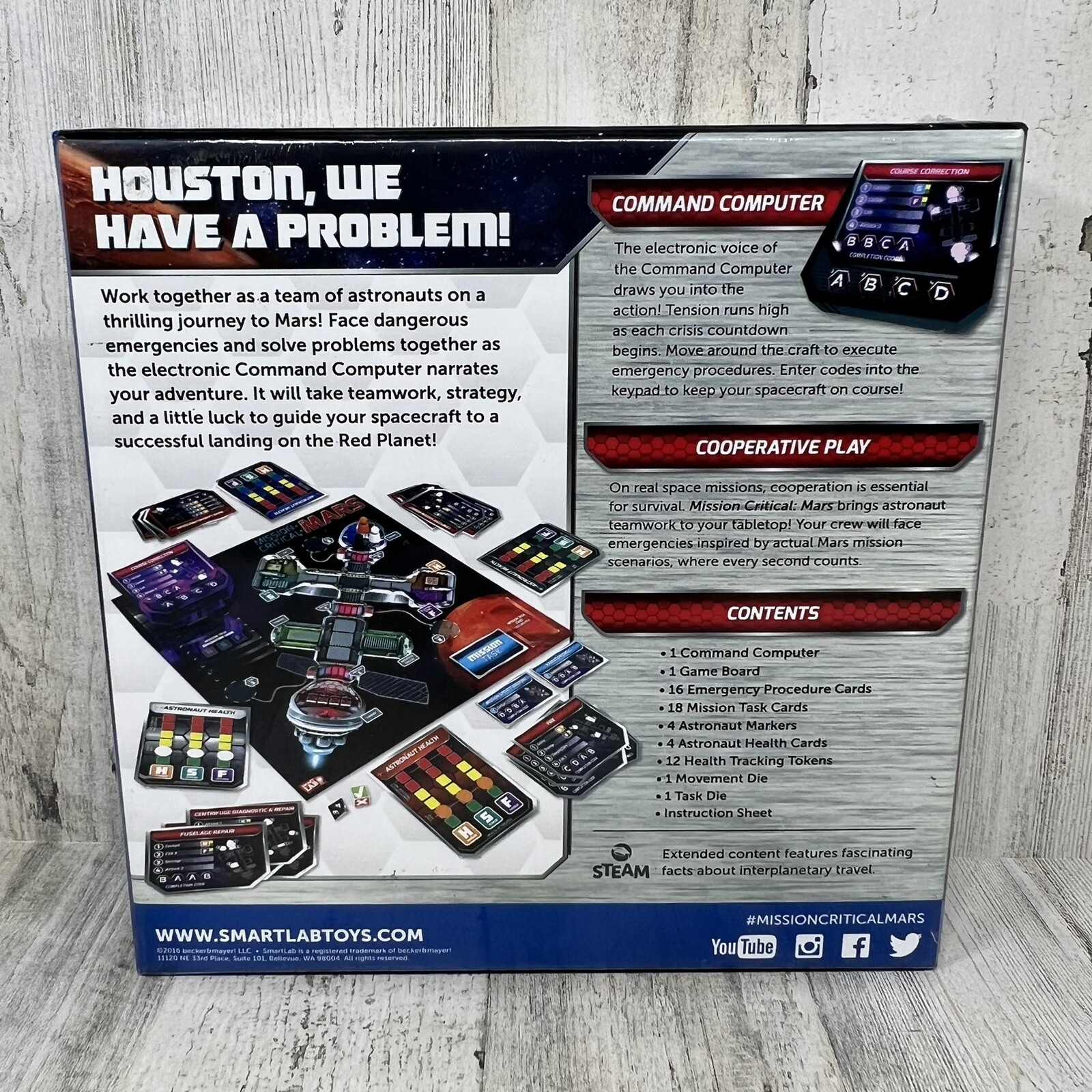 Mission Critical: Mars Cooperative Space Adventure Board Game SmartLab Toys NEW