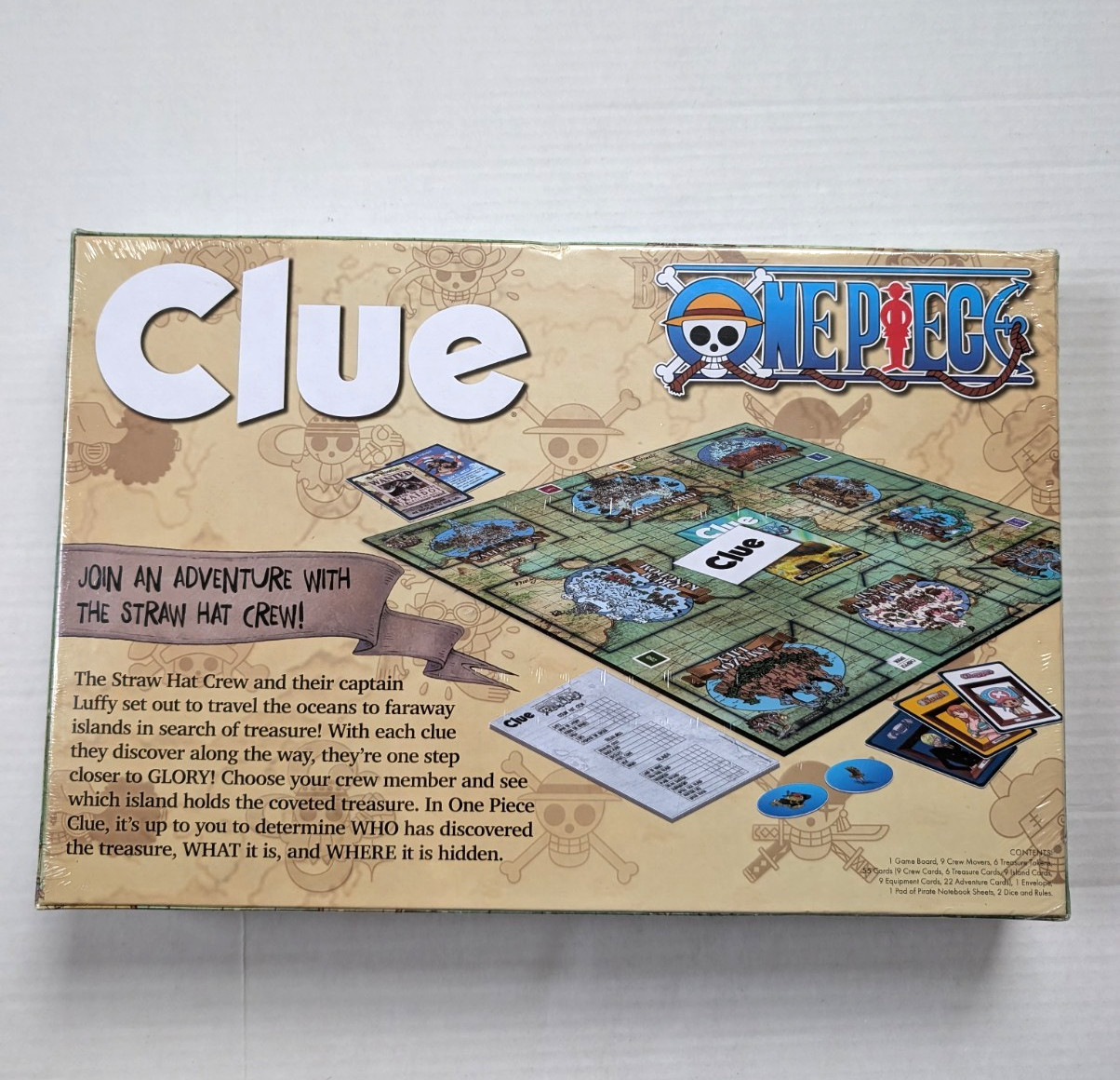 One Piece Clue Board Game Sealed Hasbro USAopoly Anime Shonen Jump