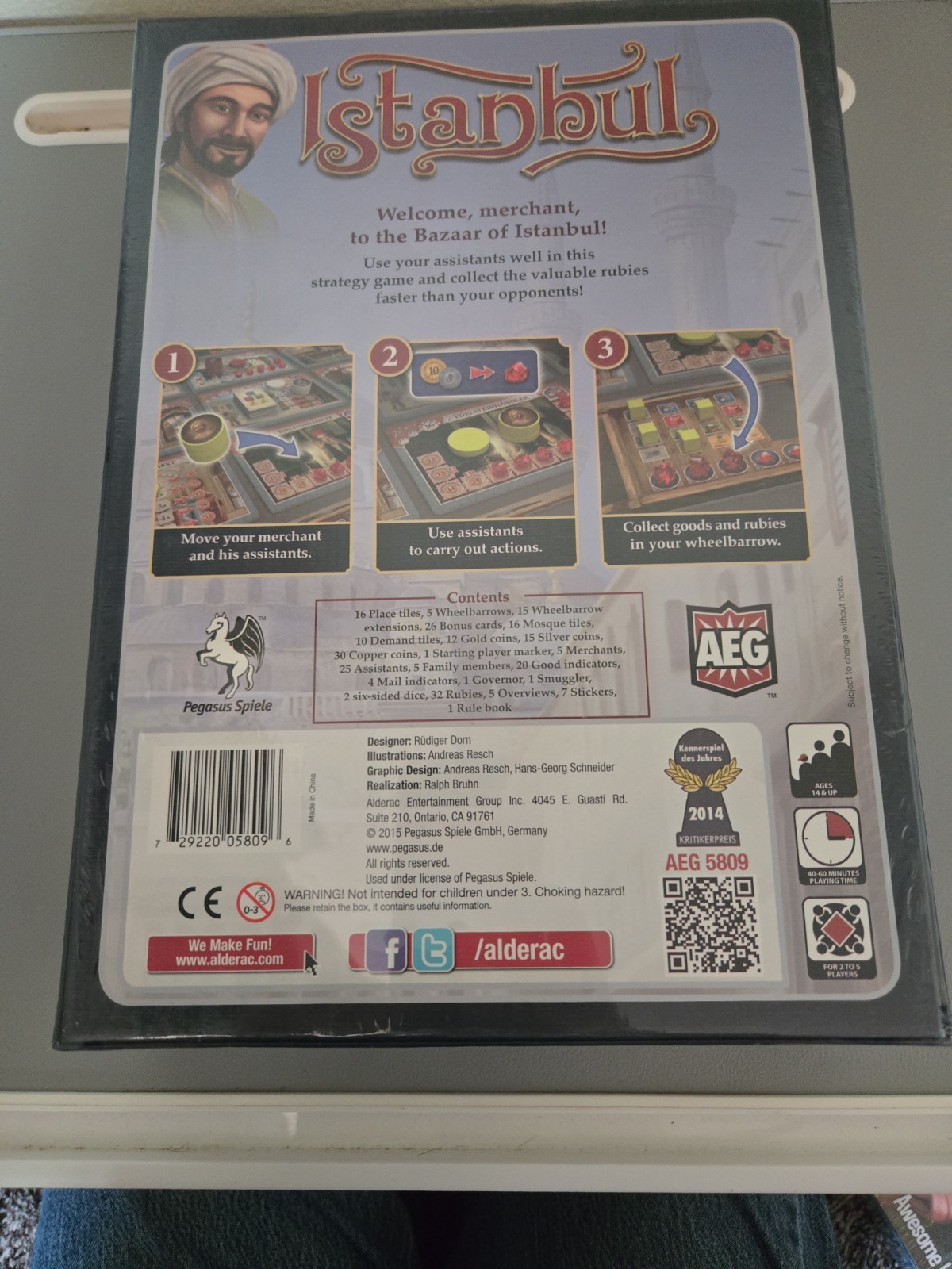 Istanbul Base Board Game Pegasus Spiele NOS 2014 Rudiger Dorn AEG New And SEALED