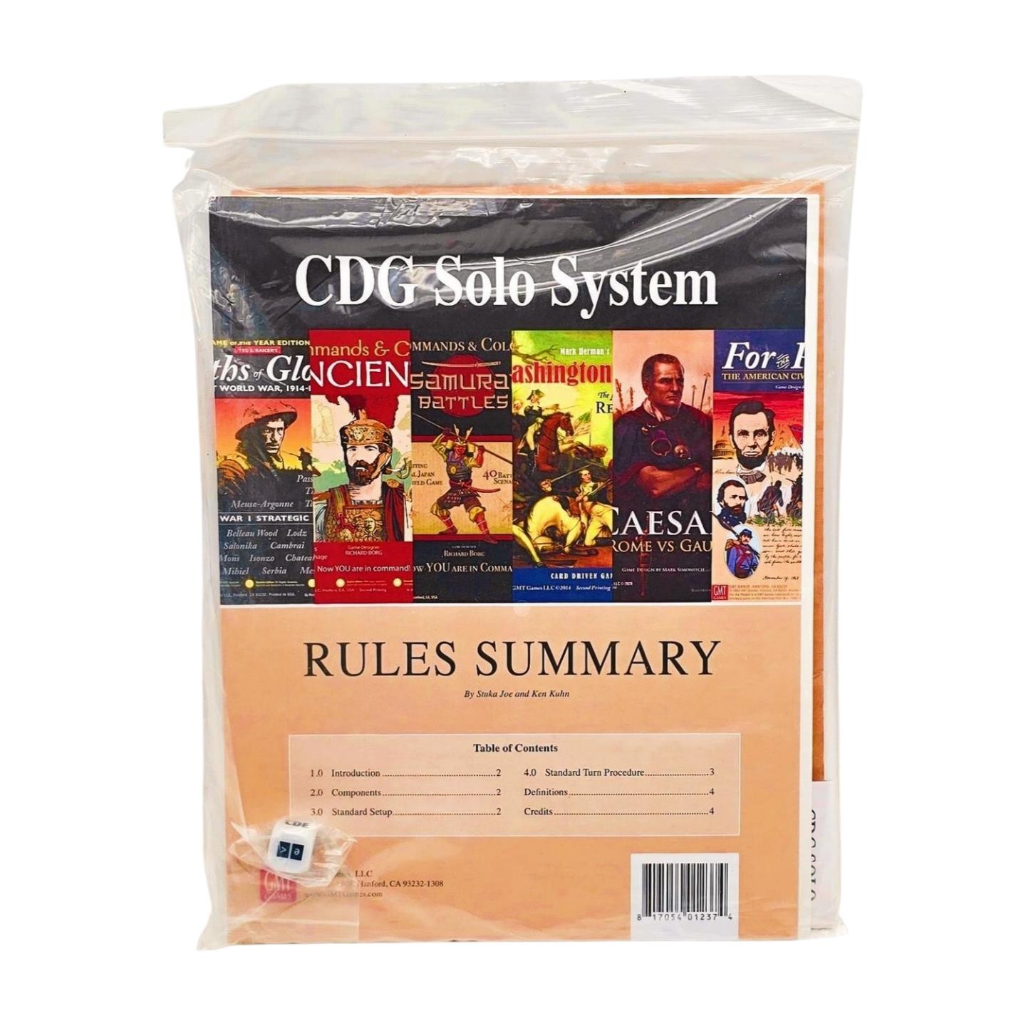 CDG Solo System by GMT Games – SEALED