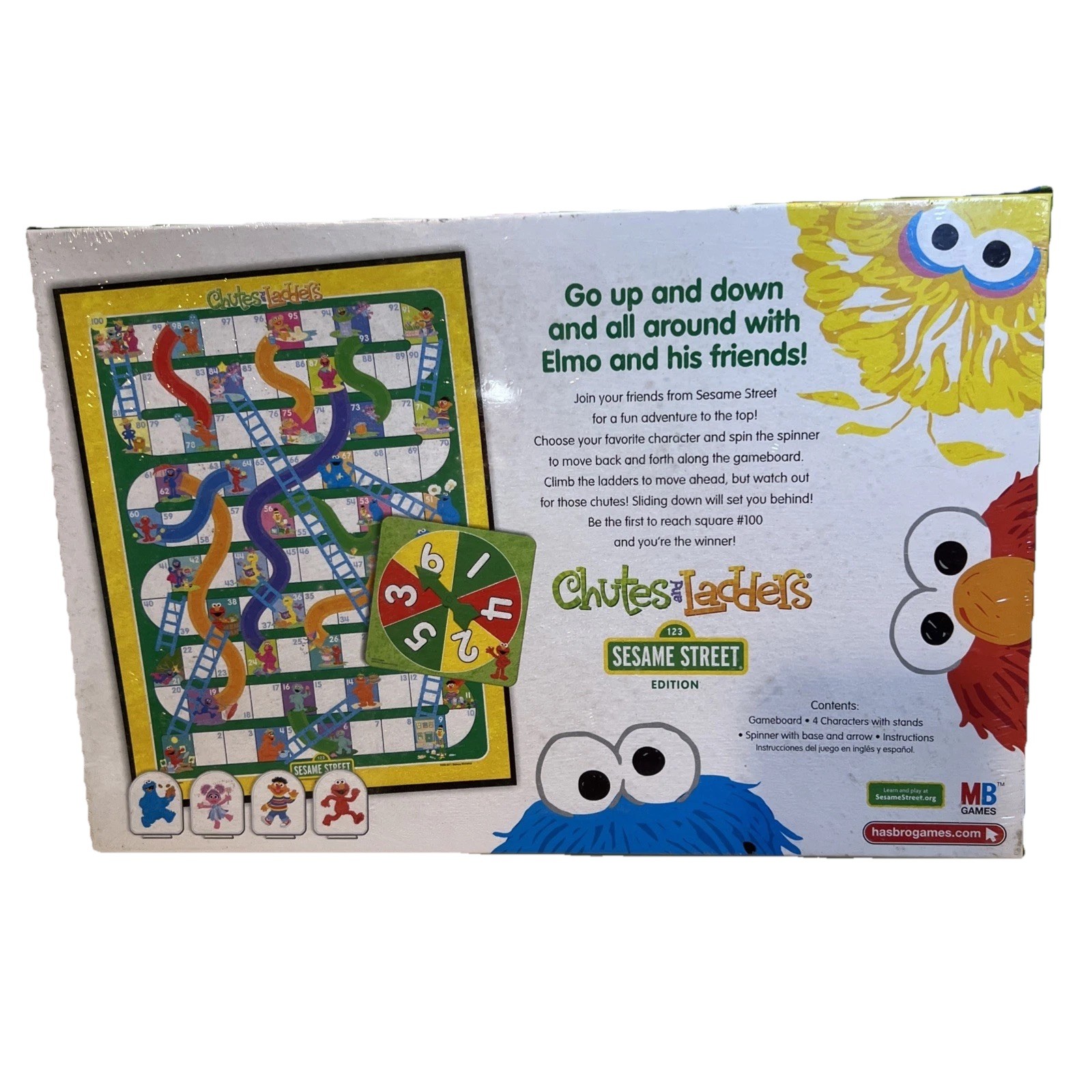 Chutes and Ladders Sesame Street Edition Milton Bradley 2011 New Factory Sealed