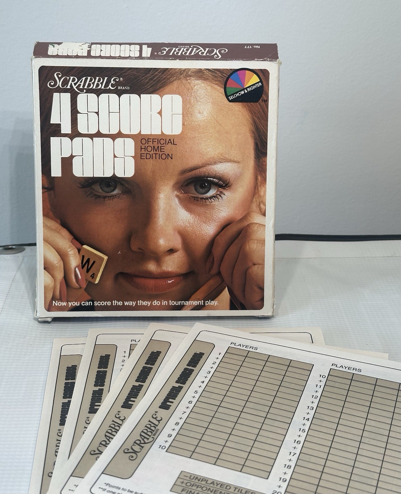 BNIB-Vintage 1973 Box of 4 SCRABBLE Score Pads