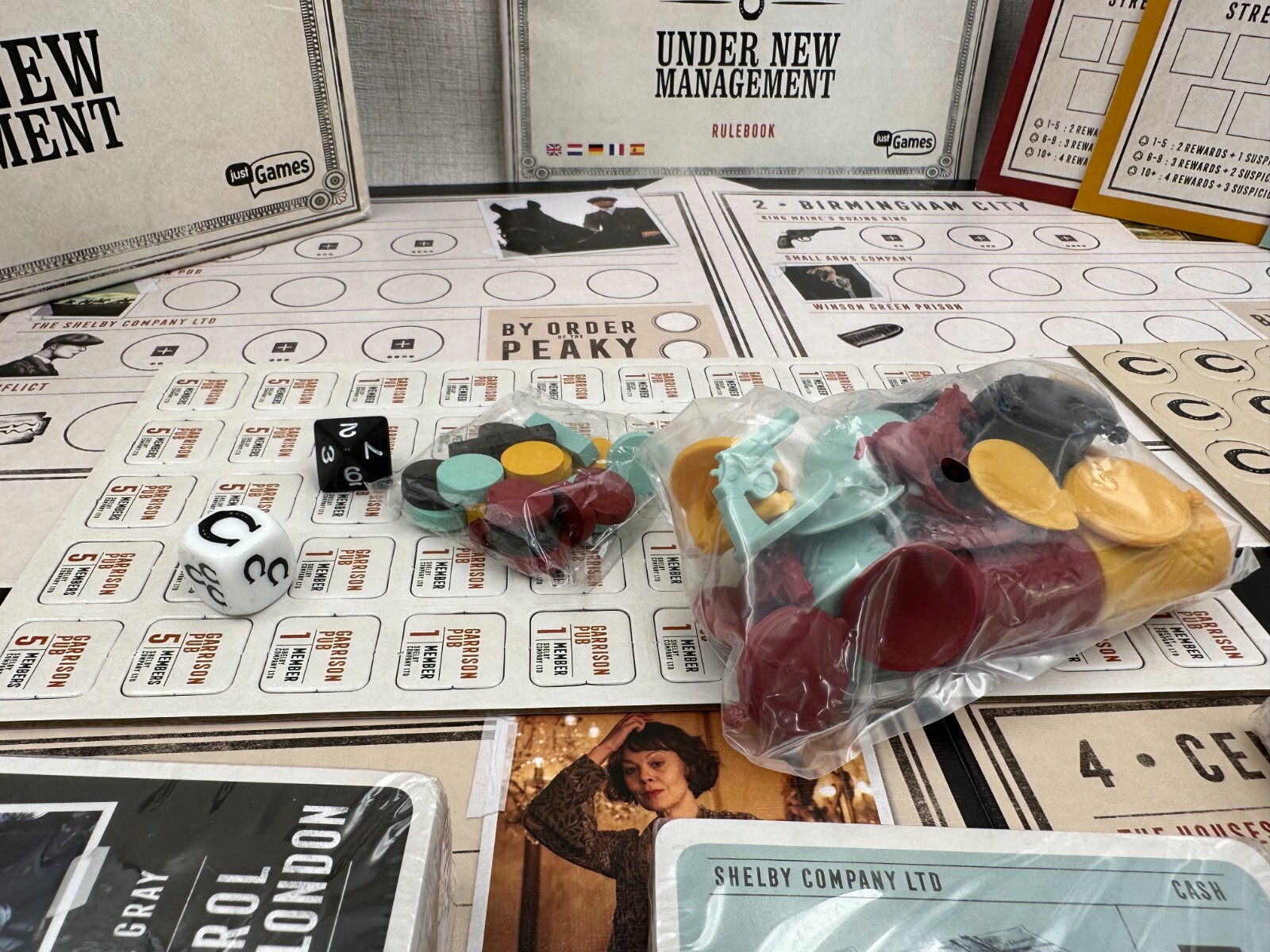 Peaky Blinders Under New Management, Mixed Colours Board Game un-punched 2019