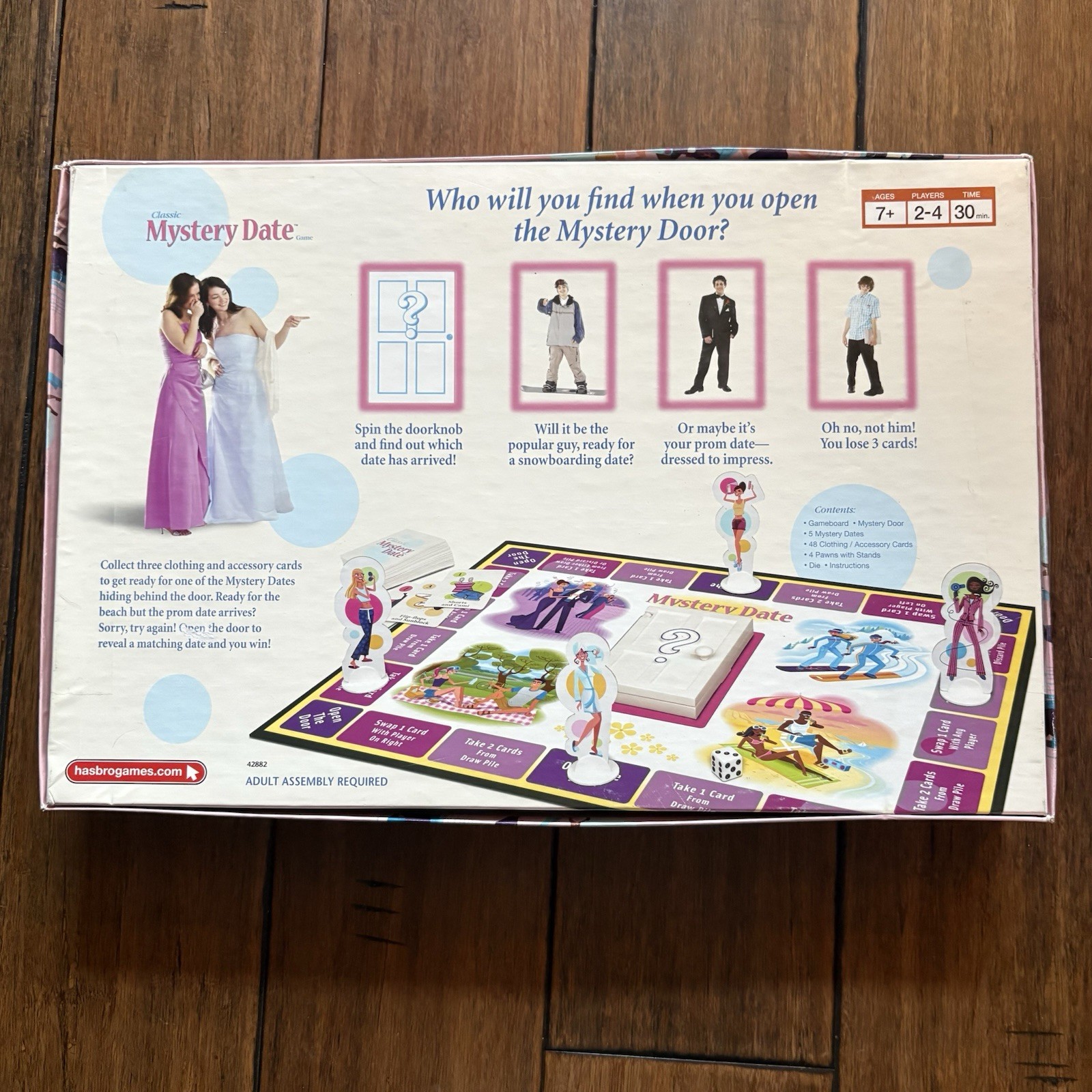 Classic Mystery Date Board Game Milton Bradley 2005 Incomplete Missing 1 Card