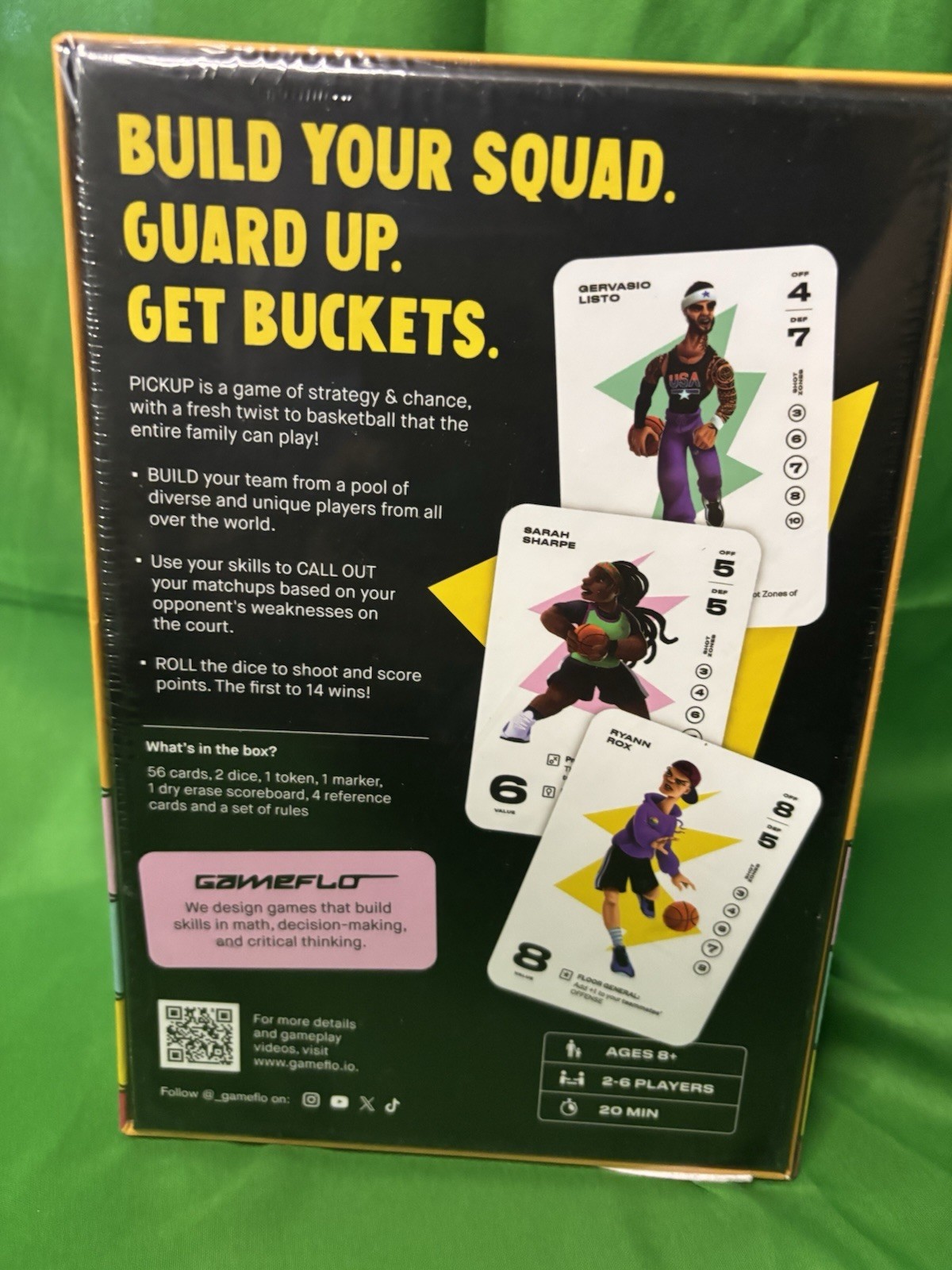 Gameflo Pickup Basketball Card Game Of Strategy Ages 8+ 2 – 6 Players NIB SEALED