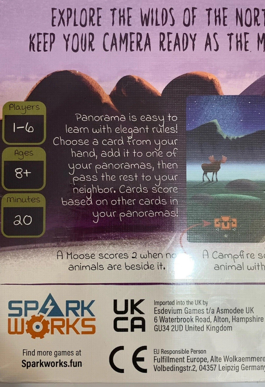 Panorama Card Game By Alex Winter 2021 New In Sealed Box