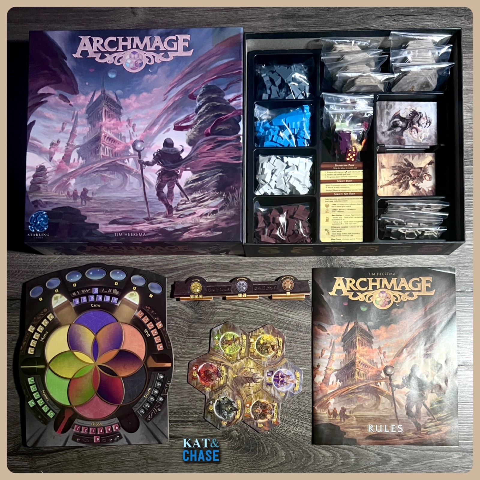 Archmage Board Game by Starling Games Complete Excellent Tim Heerema