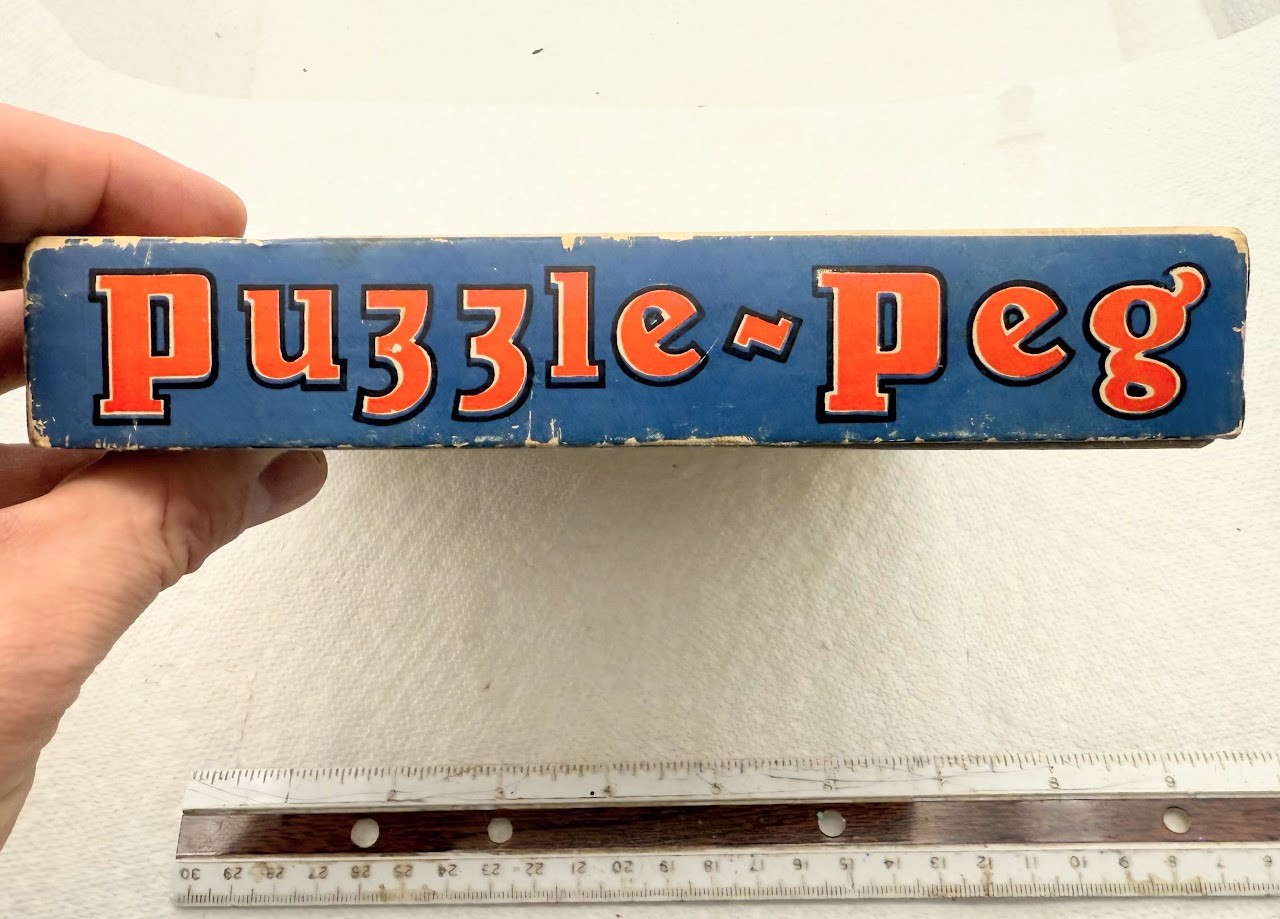 Vintage Puzzle Peg Game Lubbers & Bell MFG. Co. Clinton Iowa 1931 looks complete