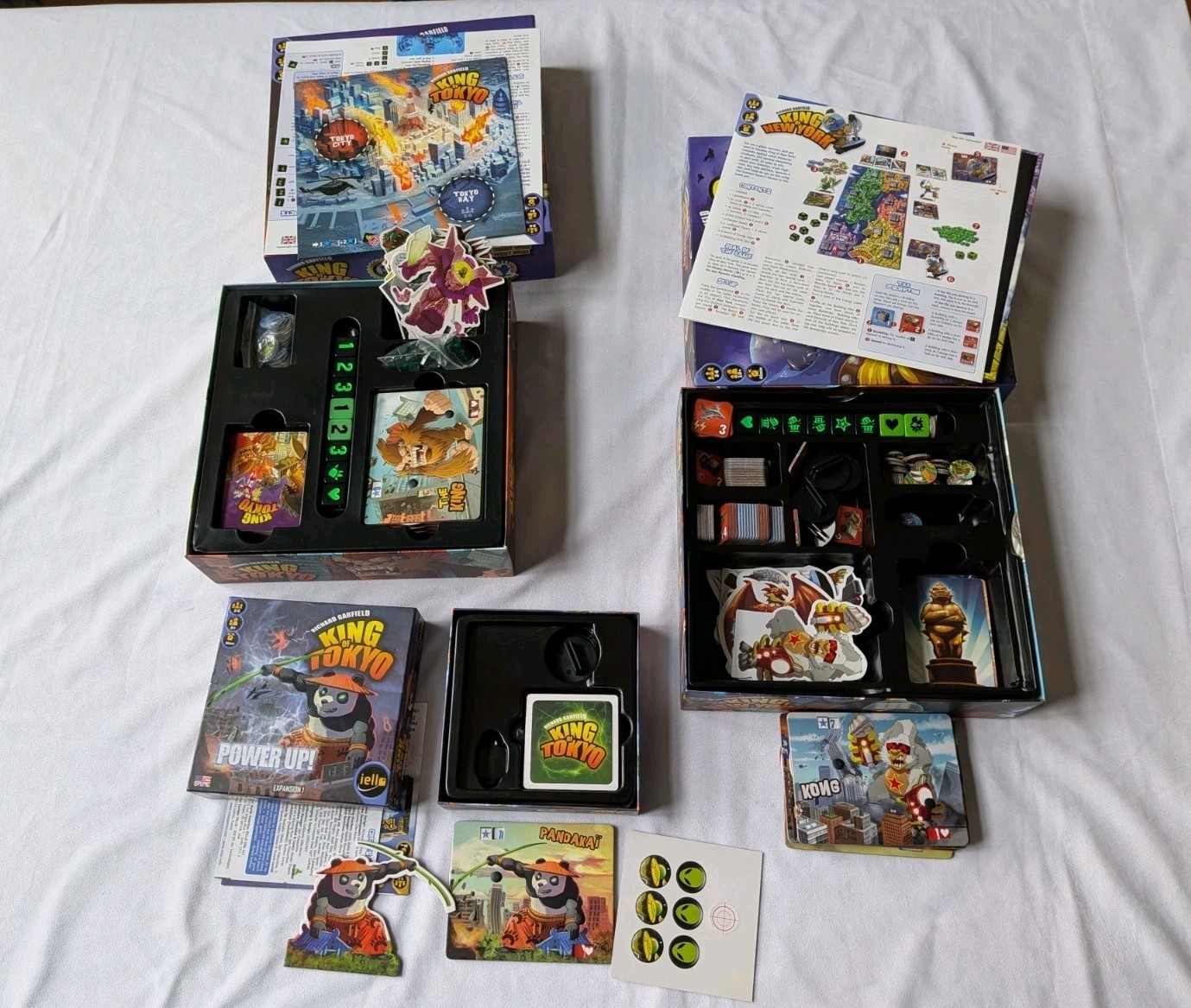 King Of New York & King Of Tokyo + Power Up Expansion For Tokyo 100% Complete