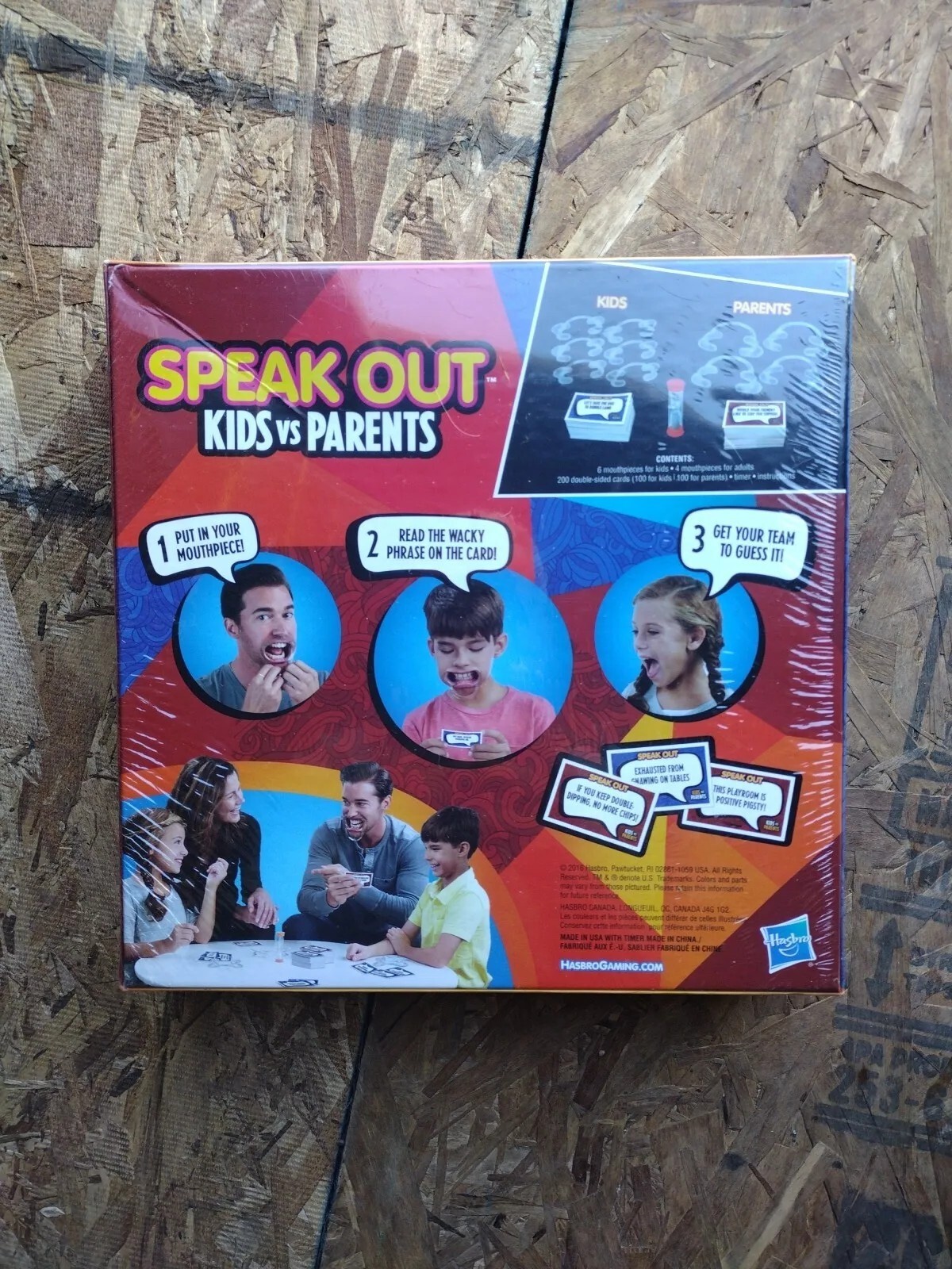 Hasbro Boardgame Speak Out – Kids vs Parents New Sealed