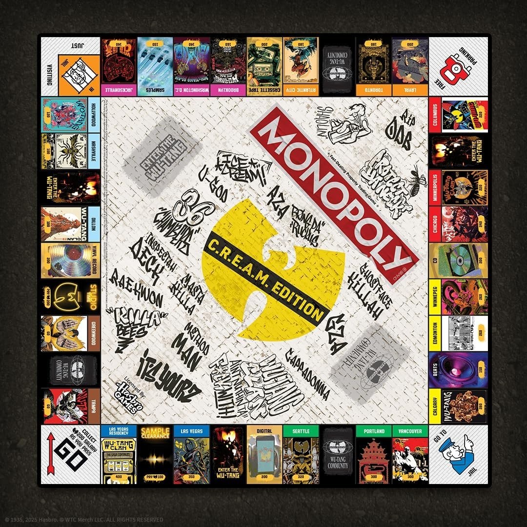 Monopoly: Wu-Tang Clan, Features Exclusive Tour Poster Art, Buy & Sell Legendary