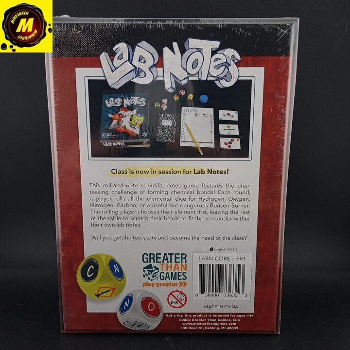 Lab Notes (Roll & Write) (NIB) – #155937 – Other Board Games