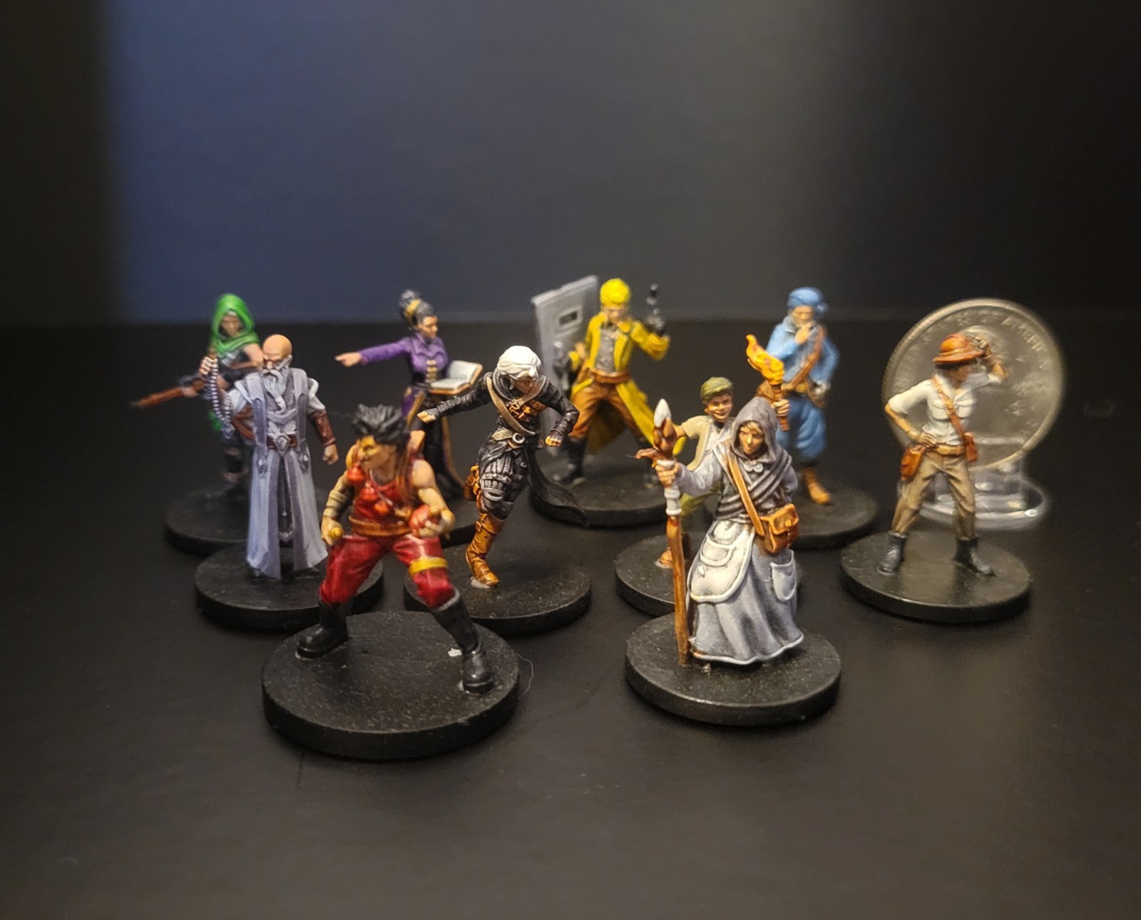 Sub Terra II Board Game + Custom Made Wooden Insert + Custom Painted Miniatures