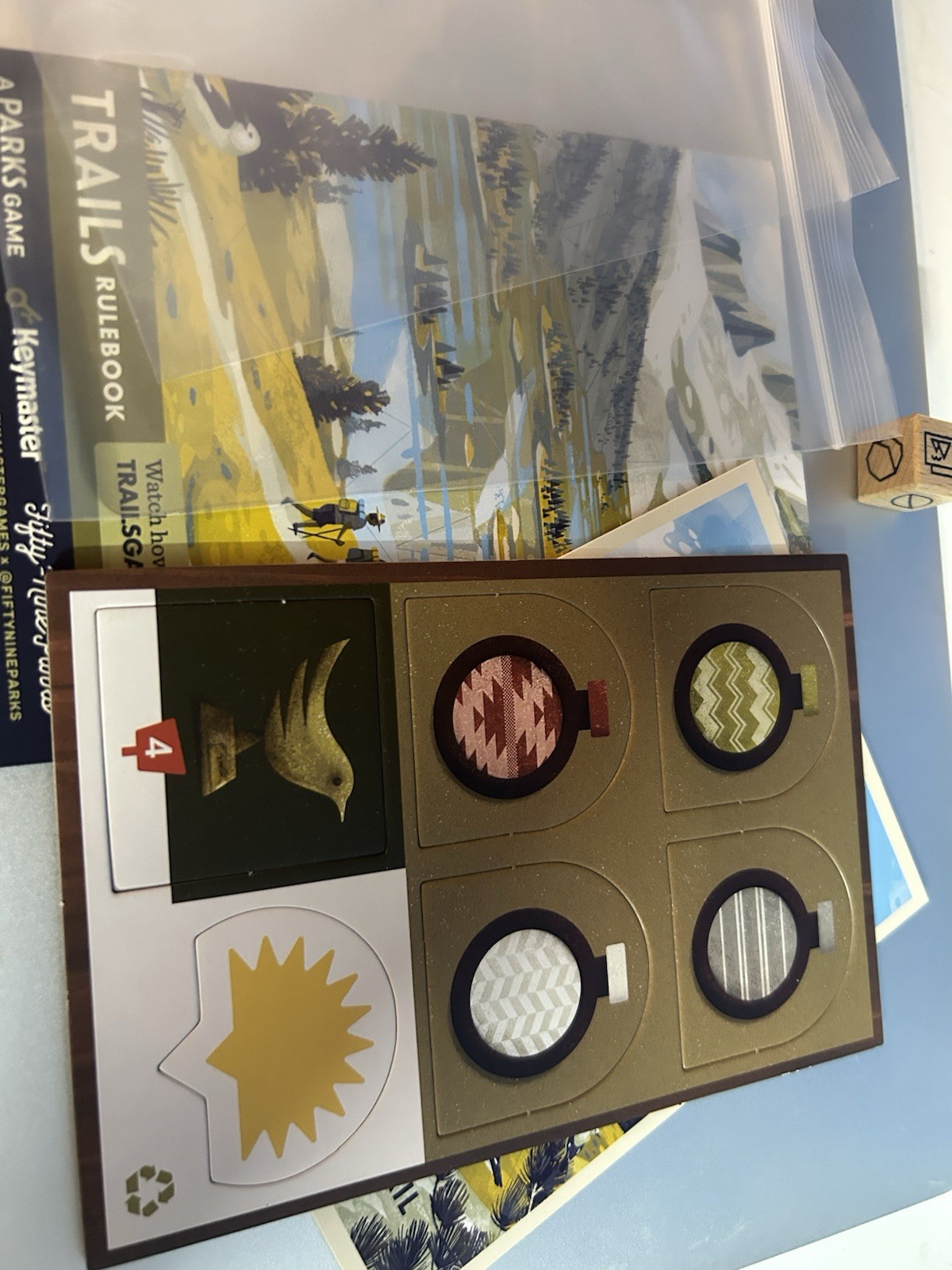 Trails: A Parks Card Game – Open Box, Sealed & Unpunched Contents!