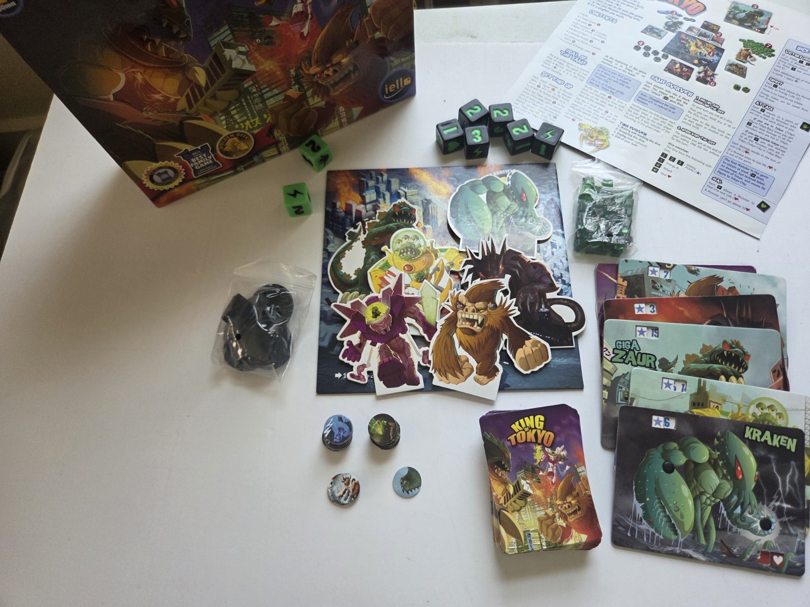 King of Tokyo Edition Board Game by Iello Complete