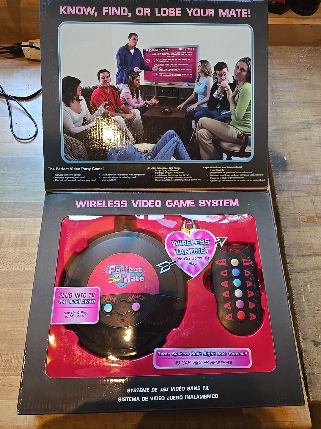The Perfect Mate Wireless Video Game TV Plug In NEW In Box 2005 Up To 8 Players