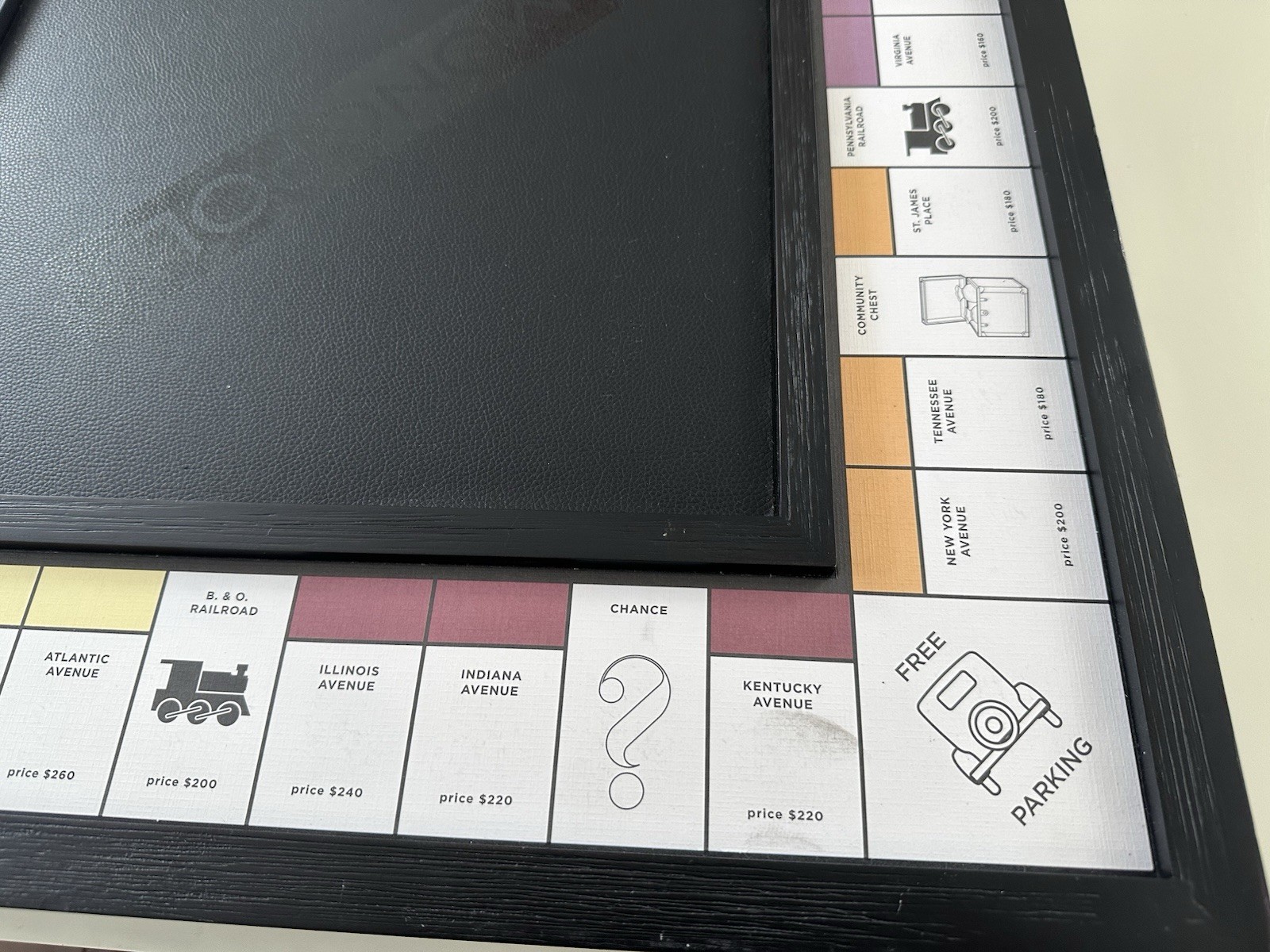 Monopoly | Pottery Barn Luxury Edition | Low-Profile Wooden Black Version