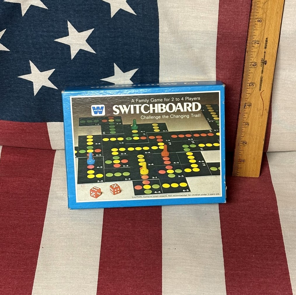 SWITCHBOARD strategy Board Game family 1966 vtg Whitman complete tile edition