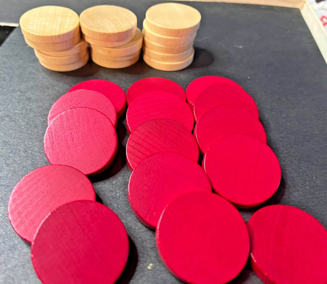 Vintage Backgammon Tokens 1975 Selchow & Righter Game Replacement 30 Pieces